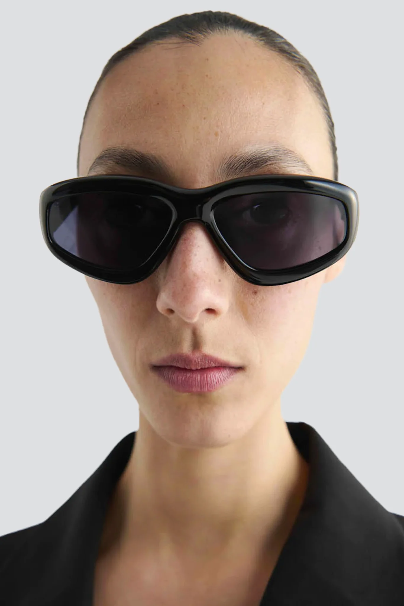 Acetate Black Irfan Sunglasses - Image 5