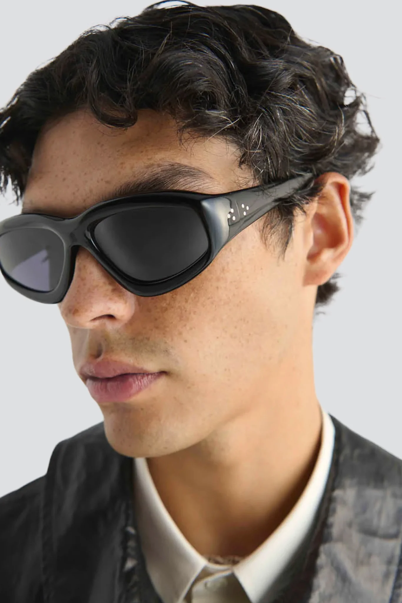 Acetate Black Irfan Sunglasses - Image 8