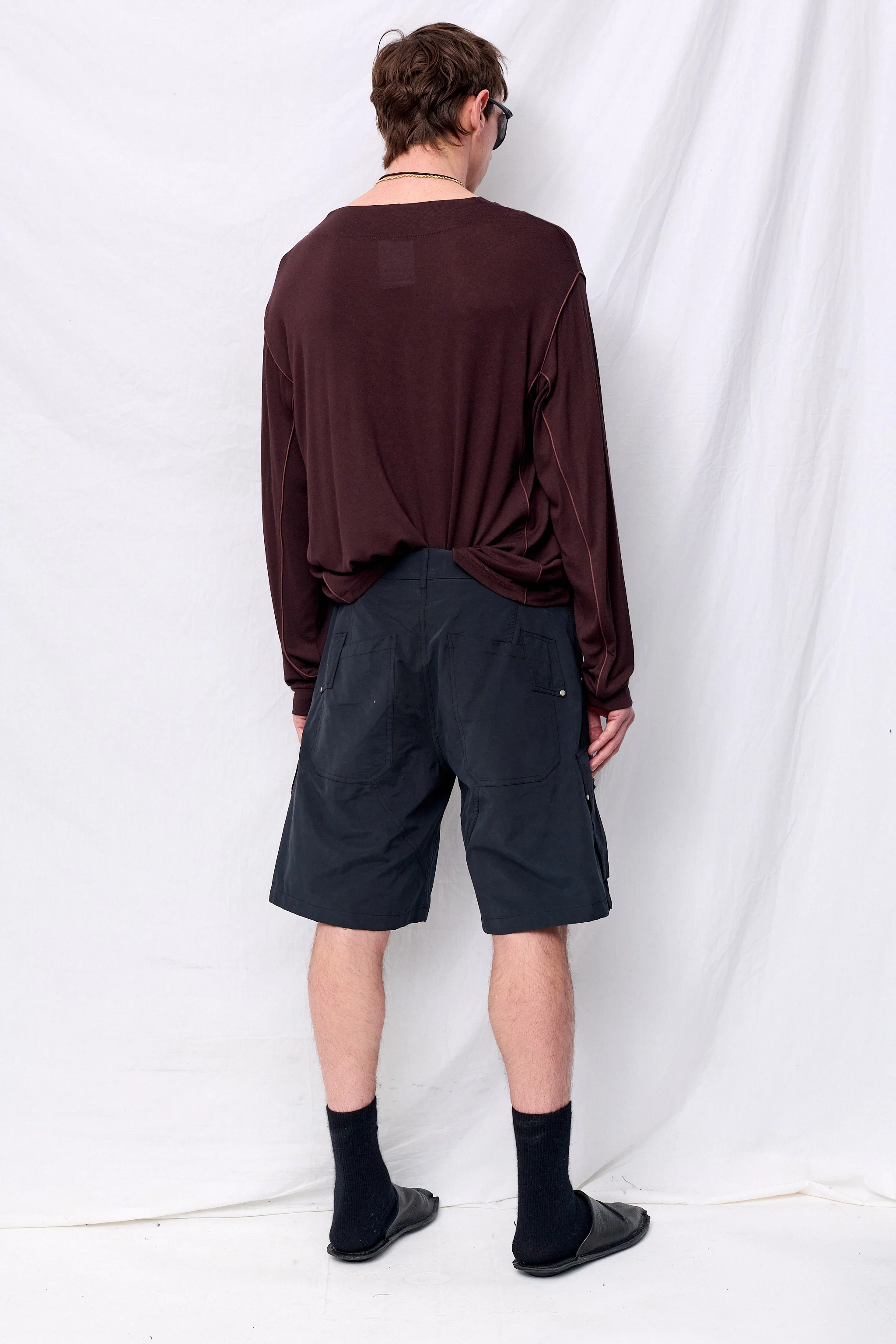 Black Cargo Shorts - Image 4