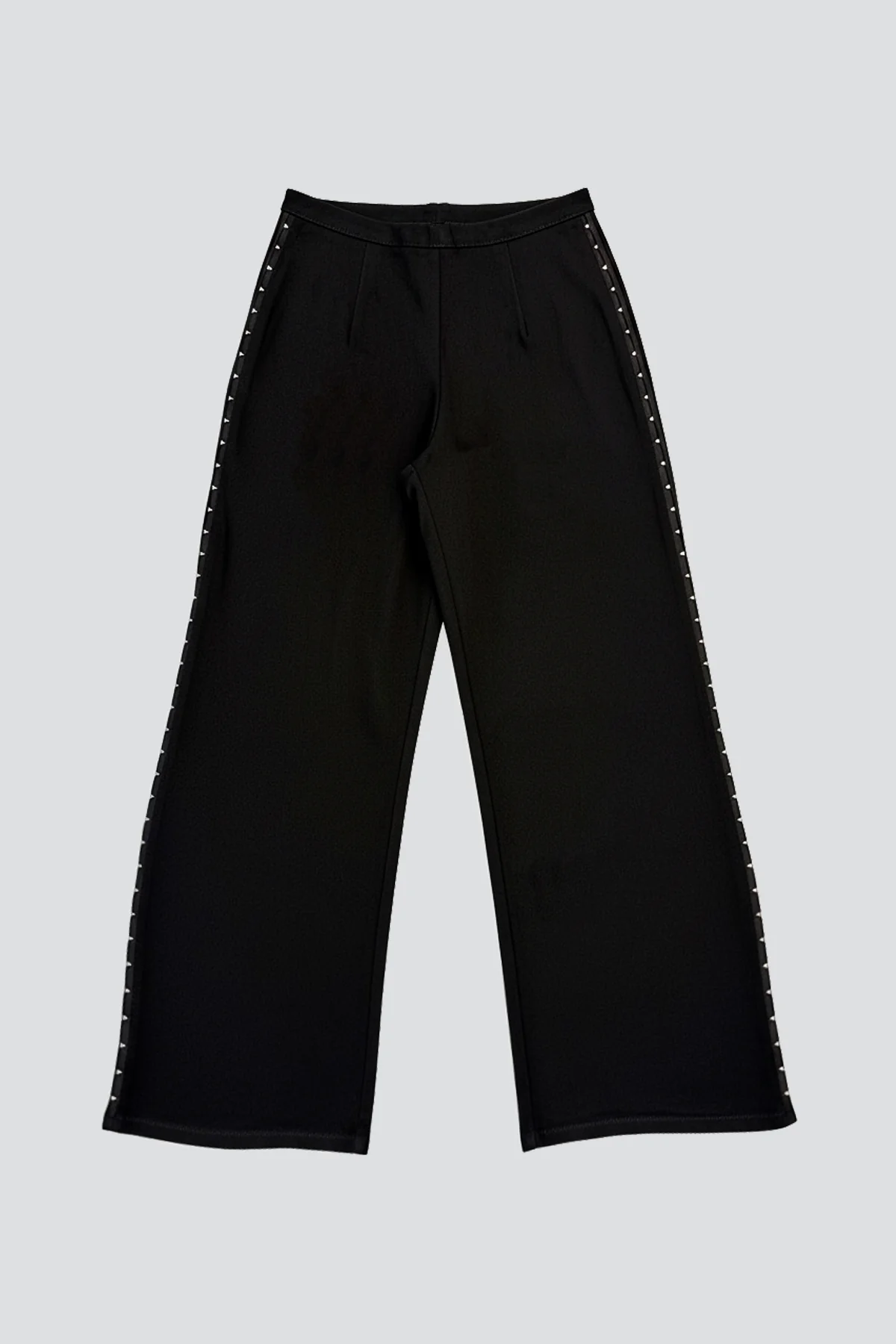 Black Denim Side Hook Clean Pant - Image 6
