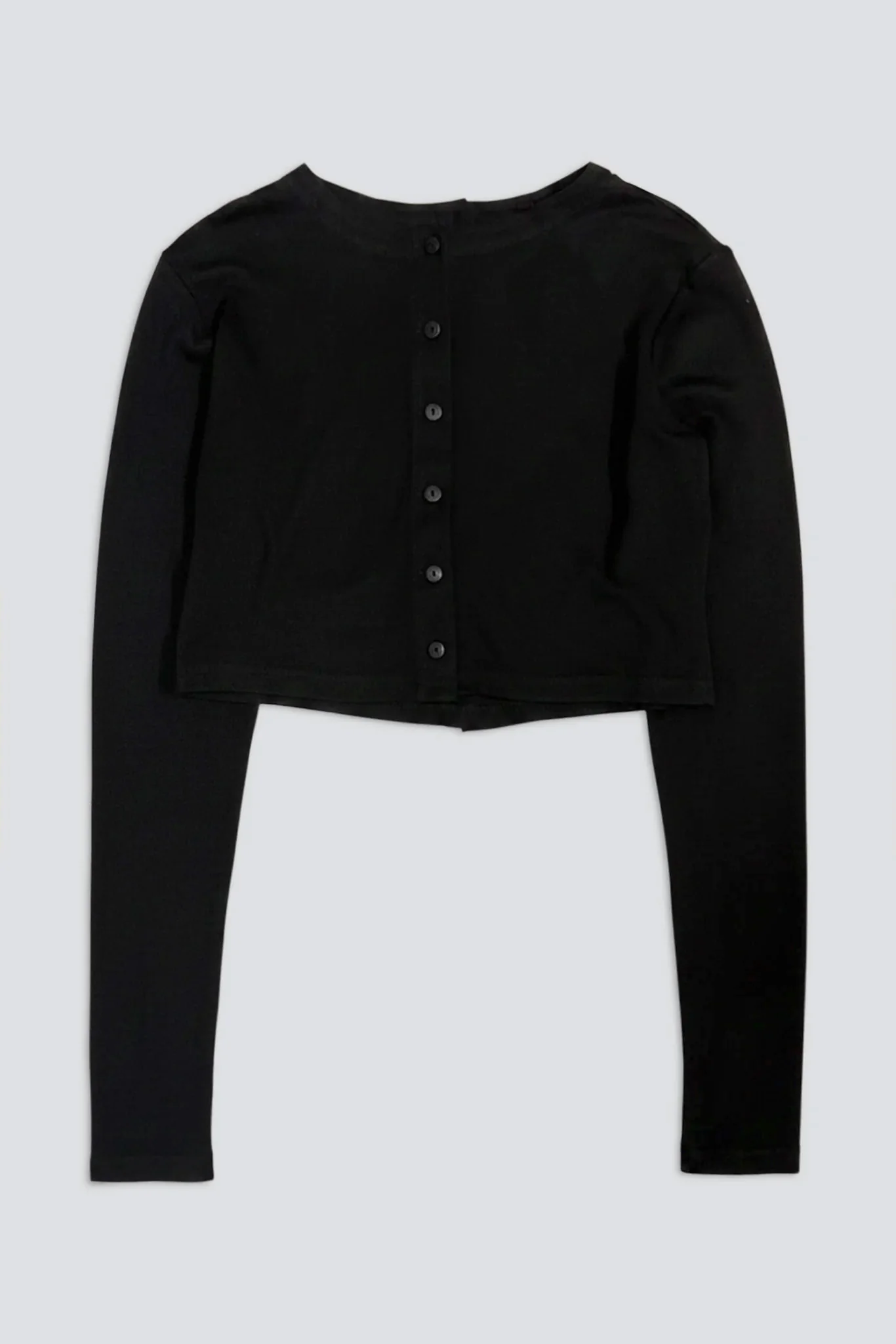 Black Double Crop Top