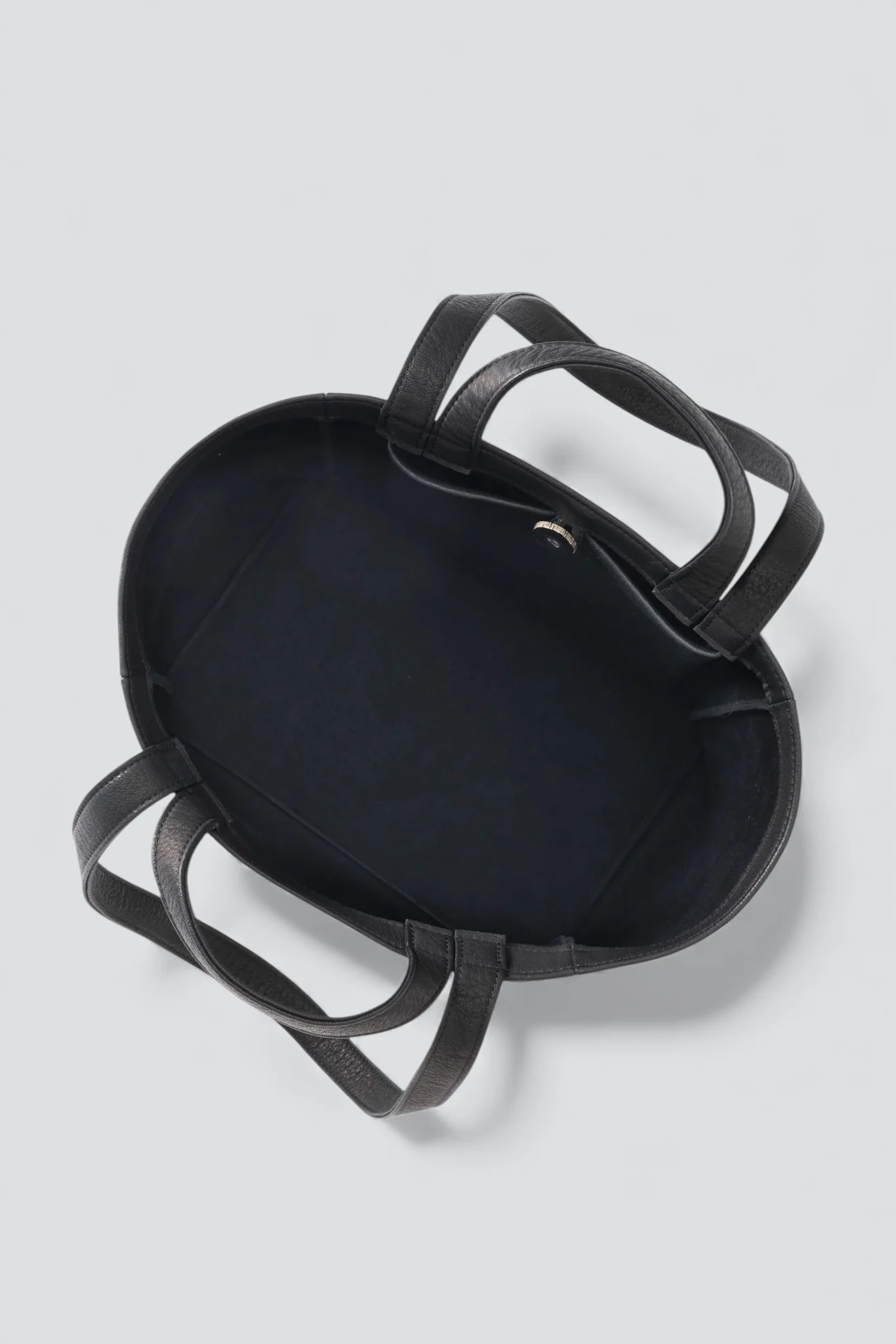 Black Double Handle Tote S - Image 2