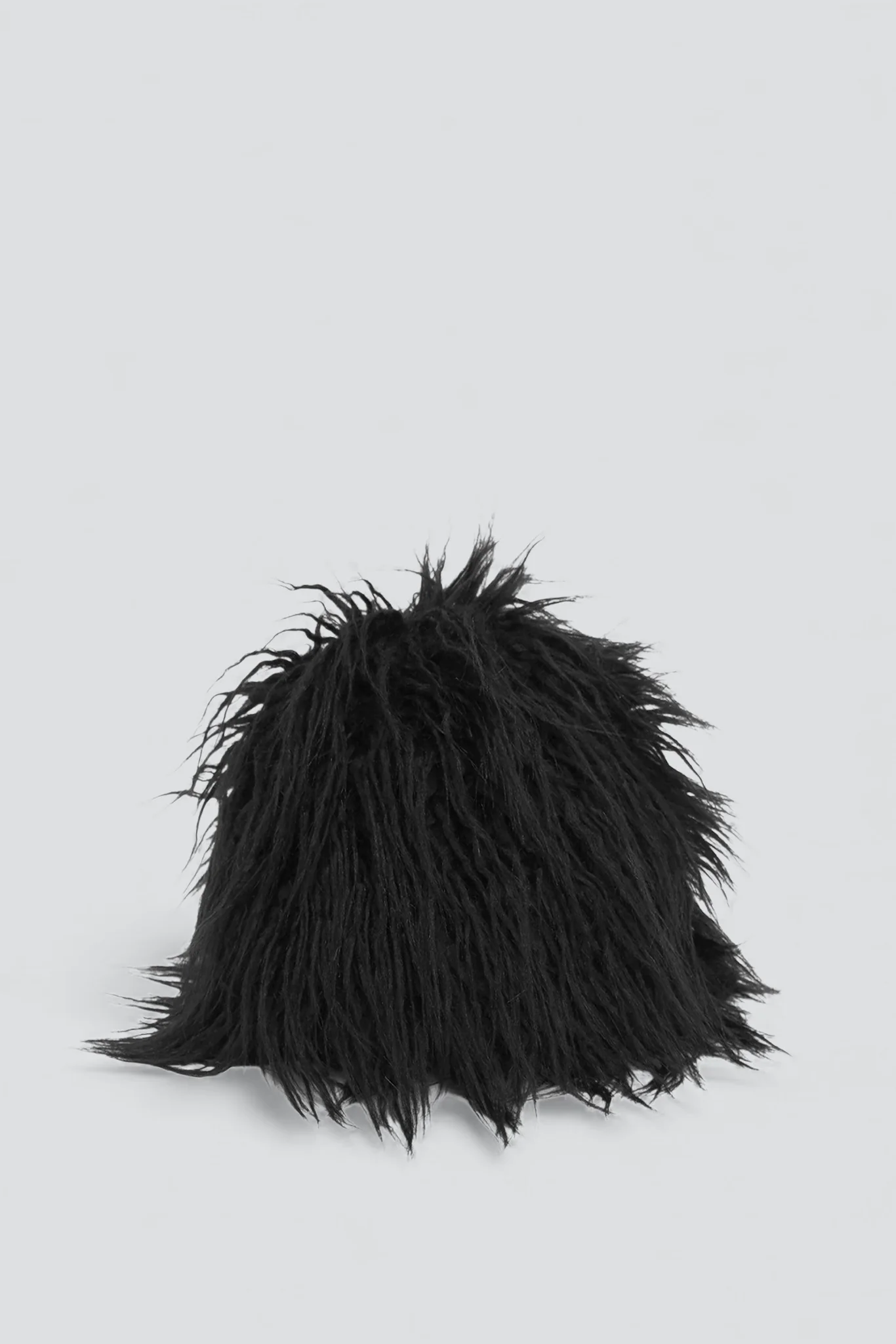 Black Faux Yak Toque
