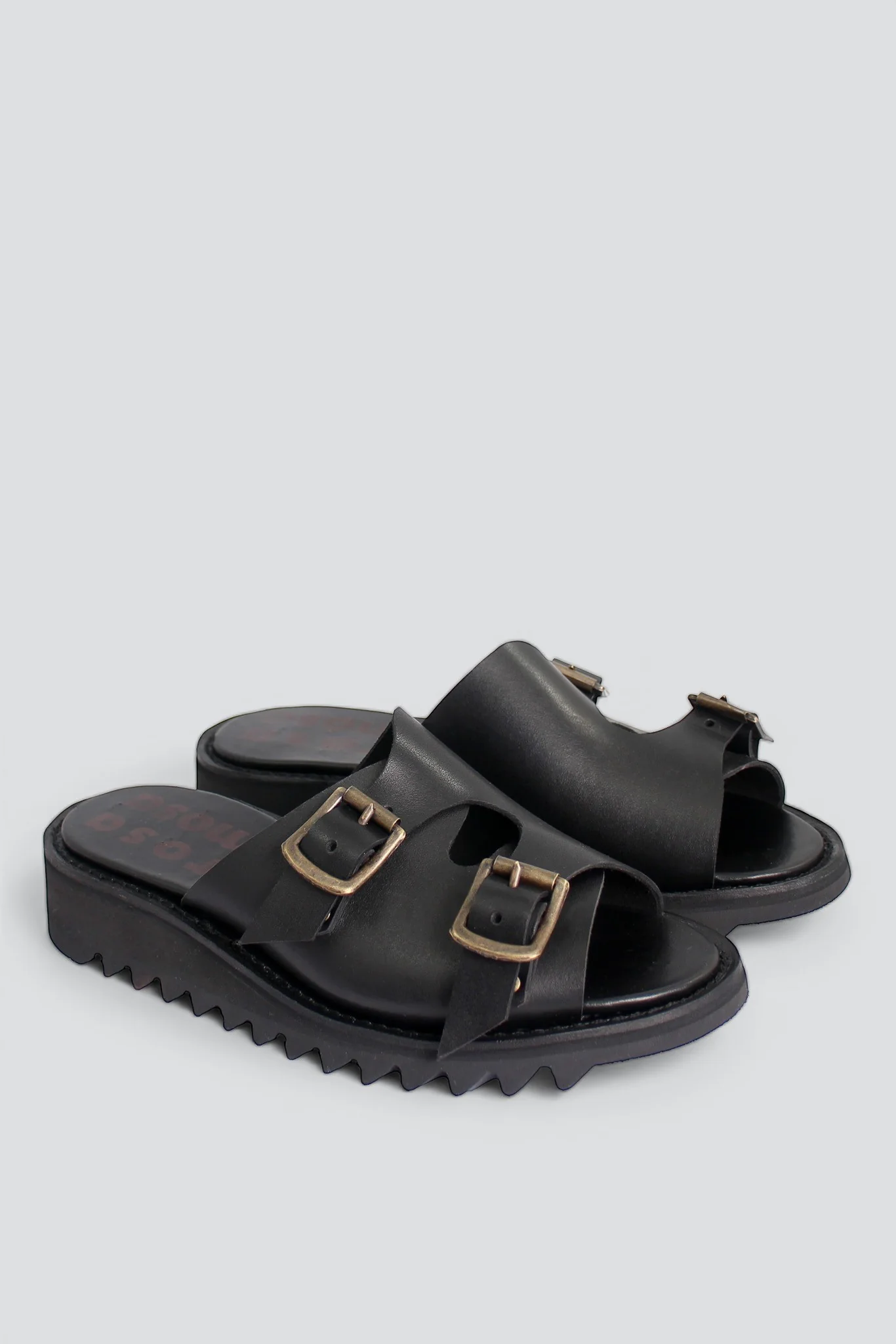 Black Fiba Sandal - Image 2