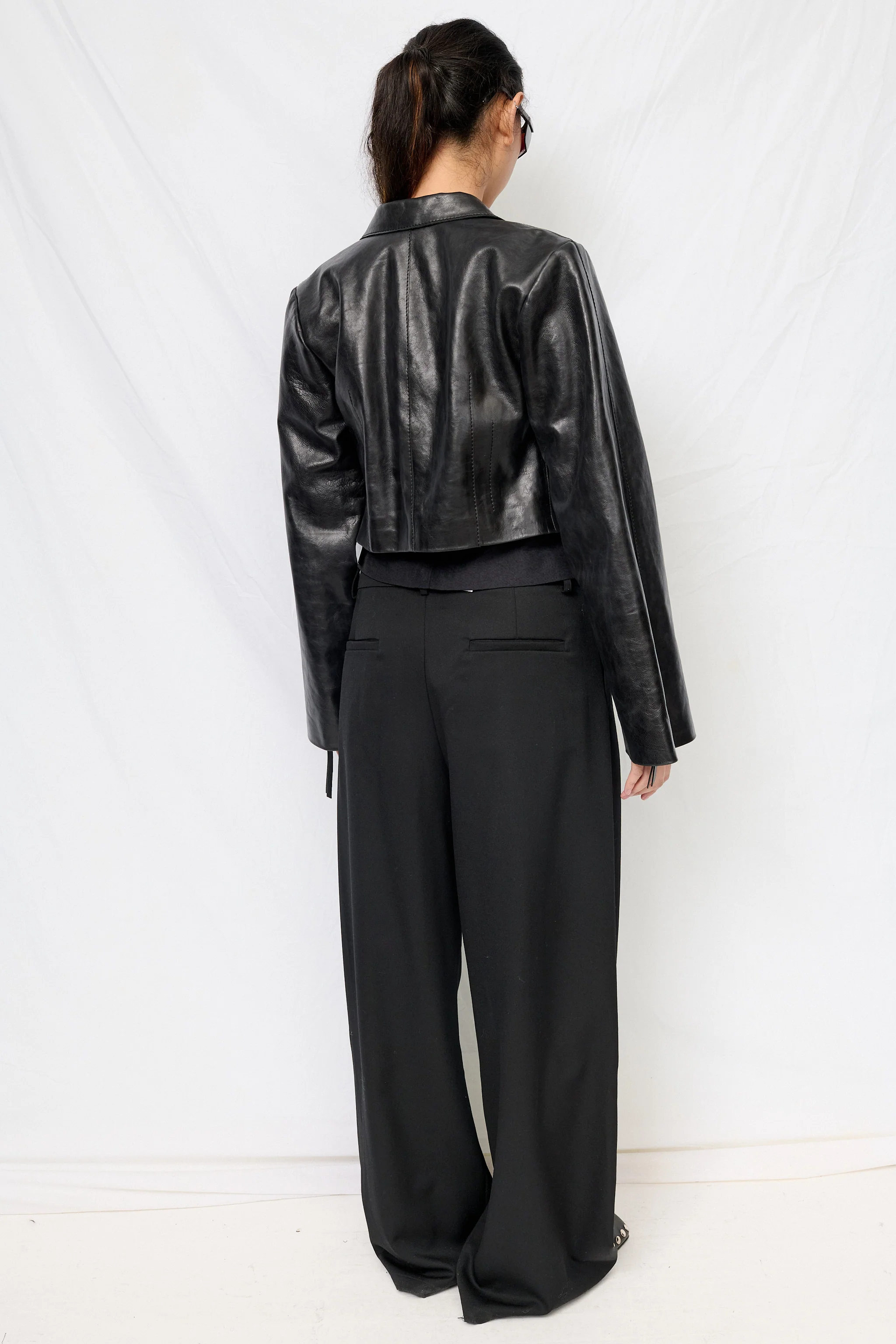 Black Kamen Leather Jacket - Image 4