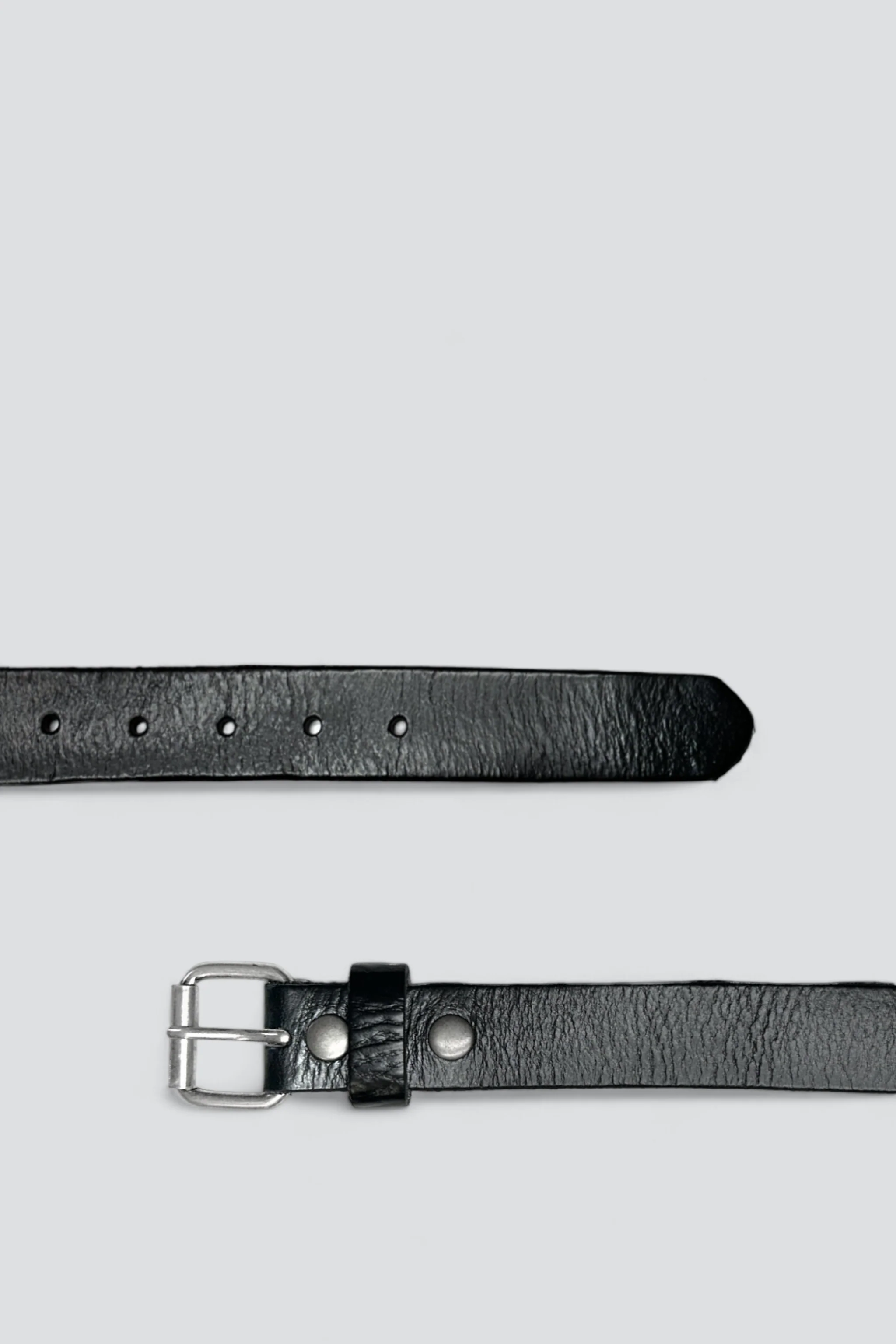 Black Leather Roller Belt - Image 2