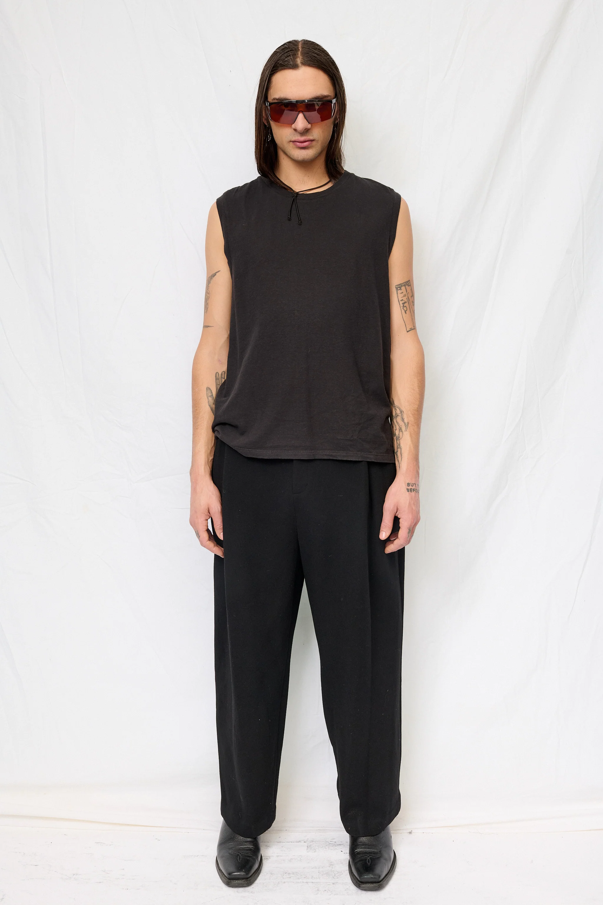 Black Malibu Muscle Tee - Image 3