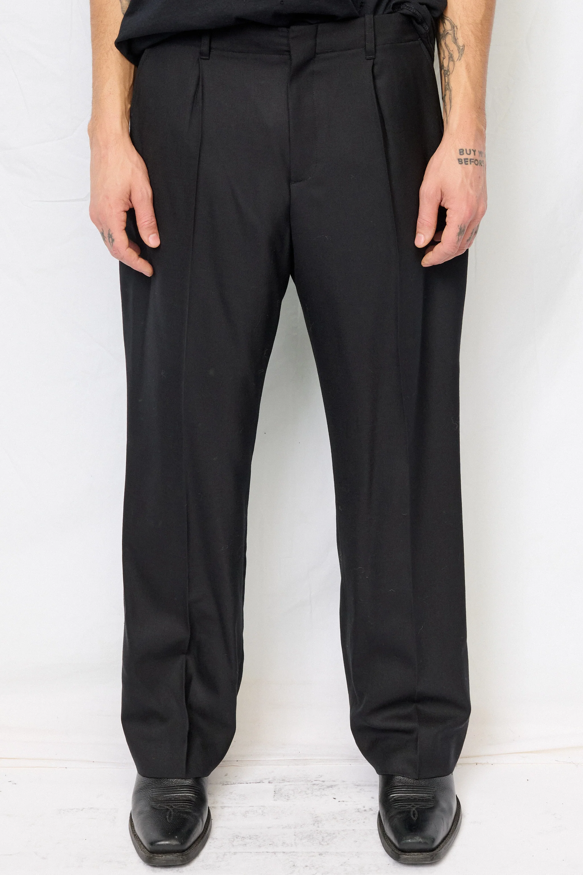 Black Borrowed Chino - Image 3