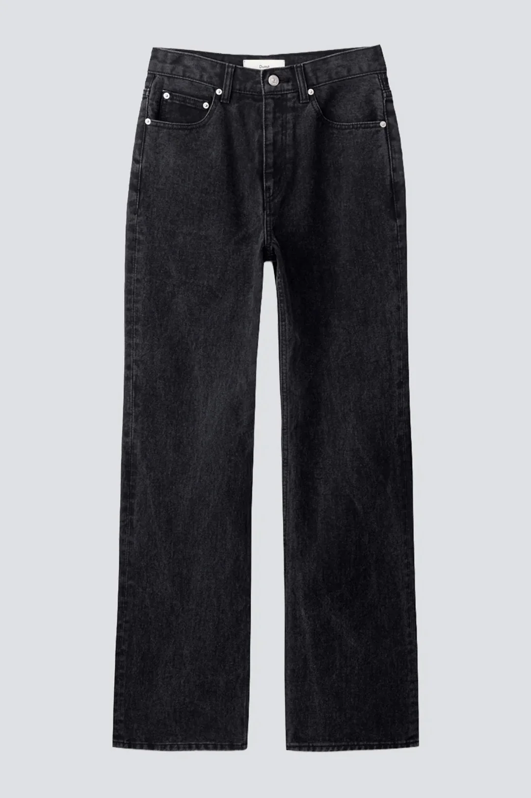 Black Relaxed Flared Jeans
