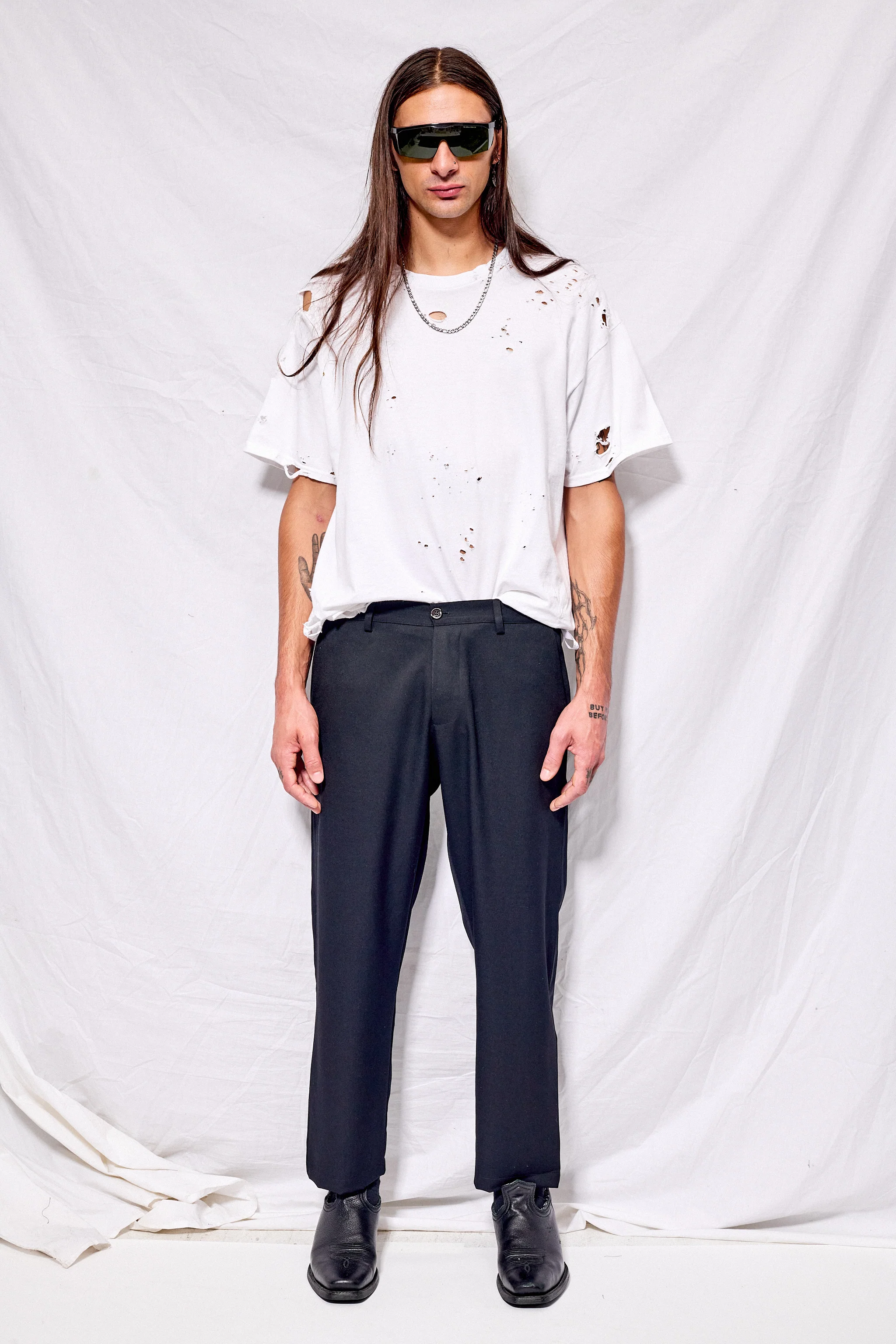 Black Suiting Curve Pant - Image 2