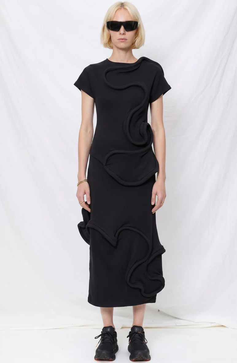 Black Swirly Top - Image 2