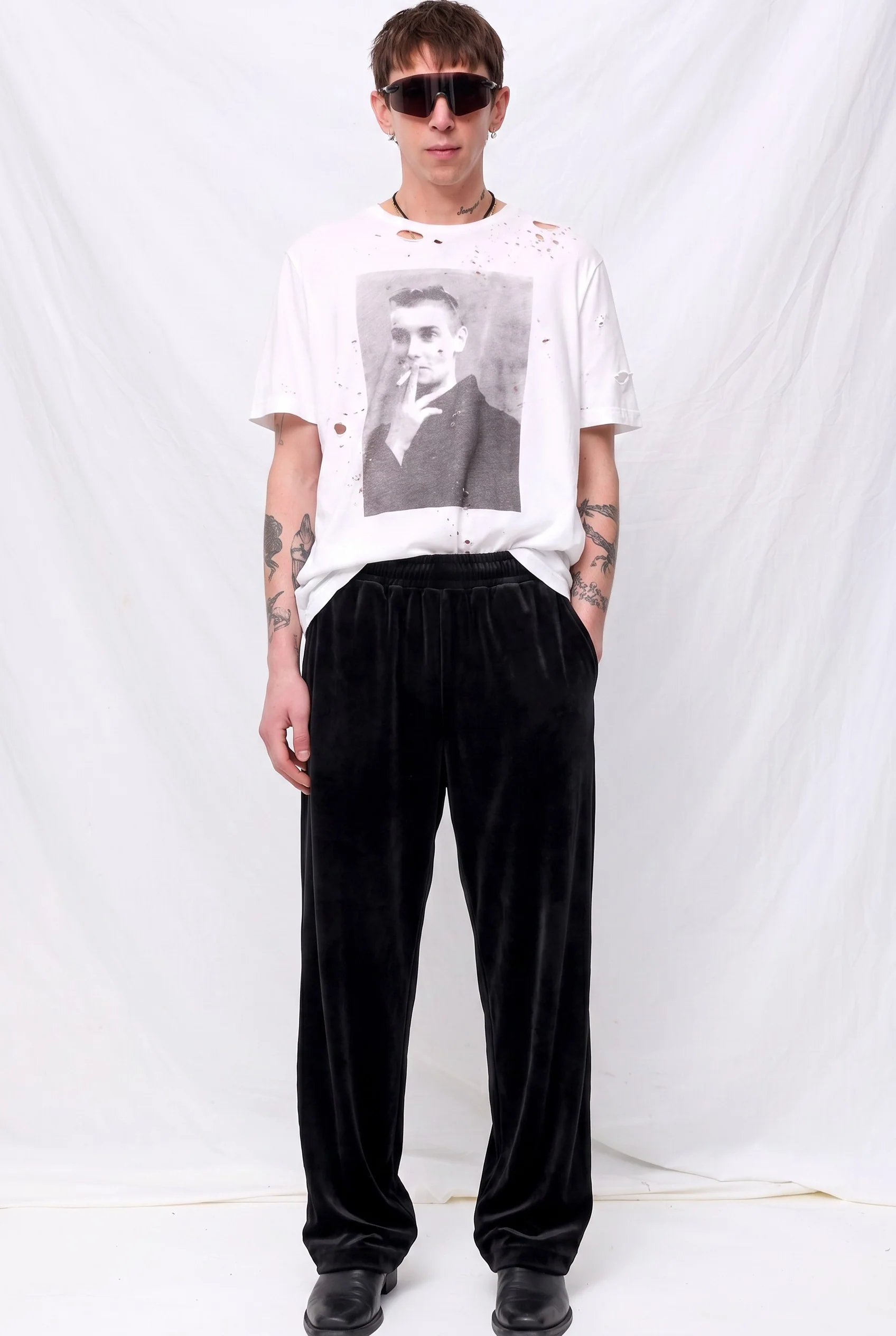 Black Velour Pants - Image 2