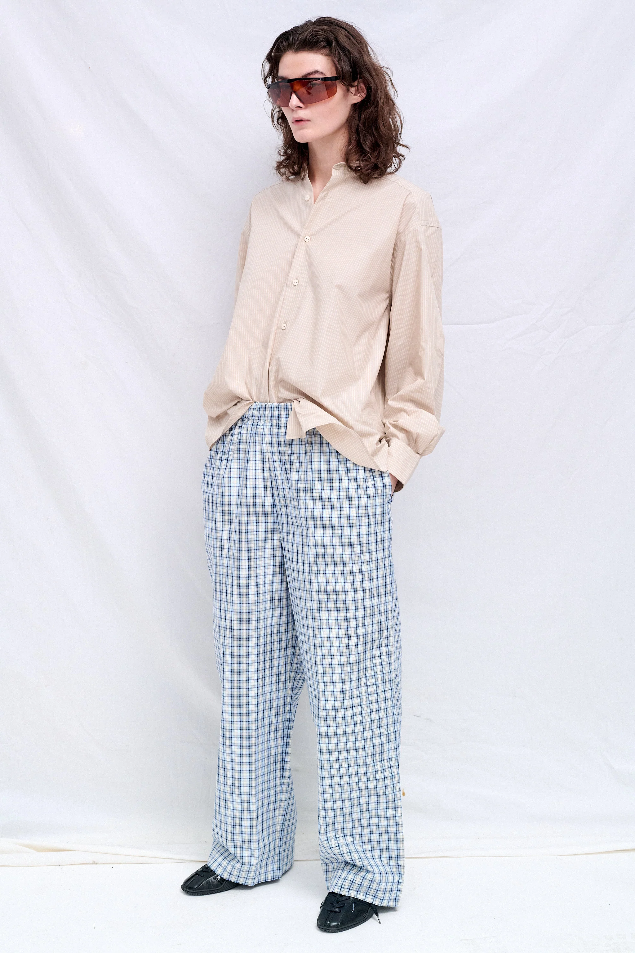 Blue Check Claude Pants - Image 2