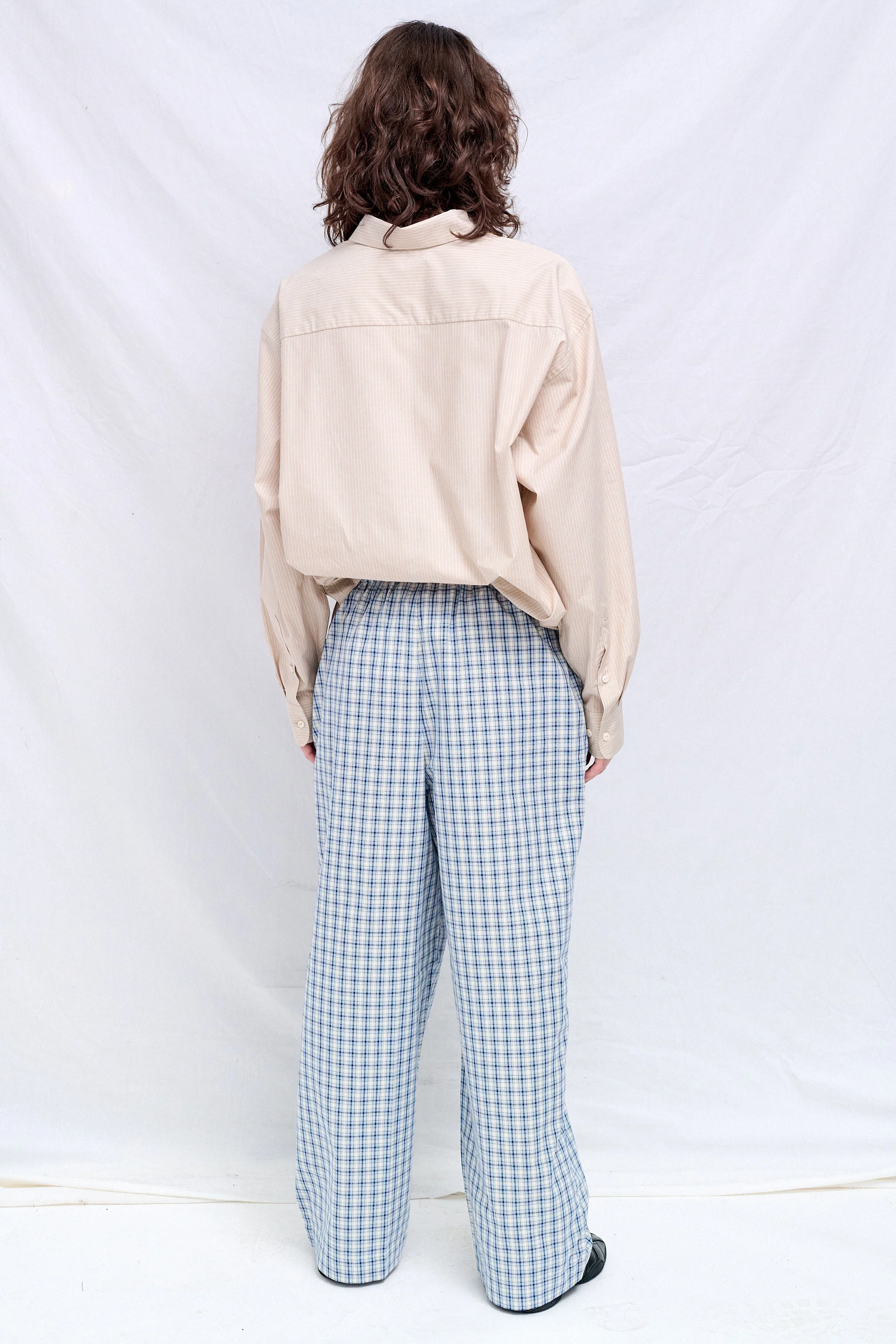 Blue Check Claude Pants - Image 3