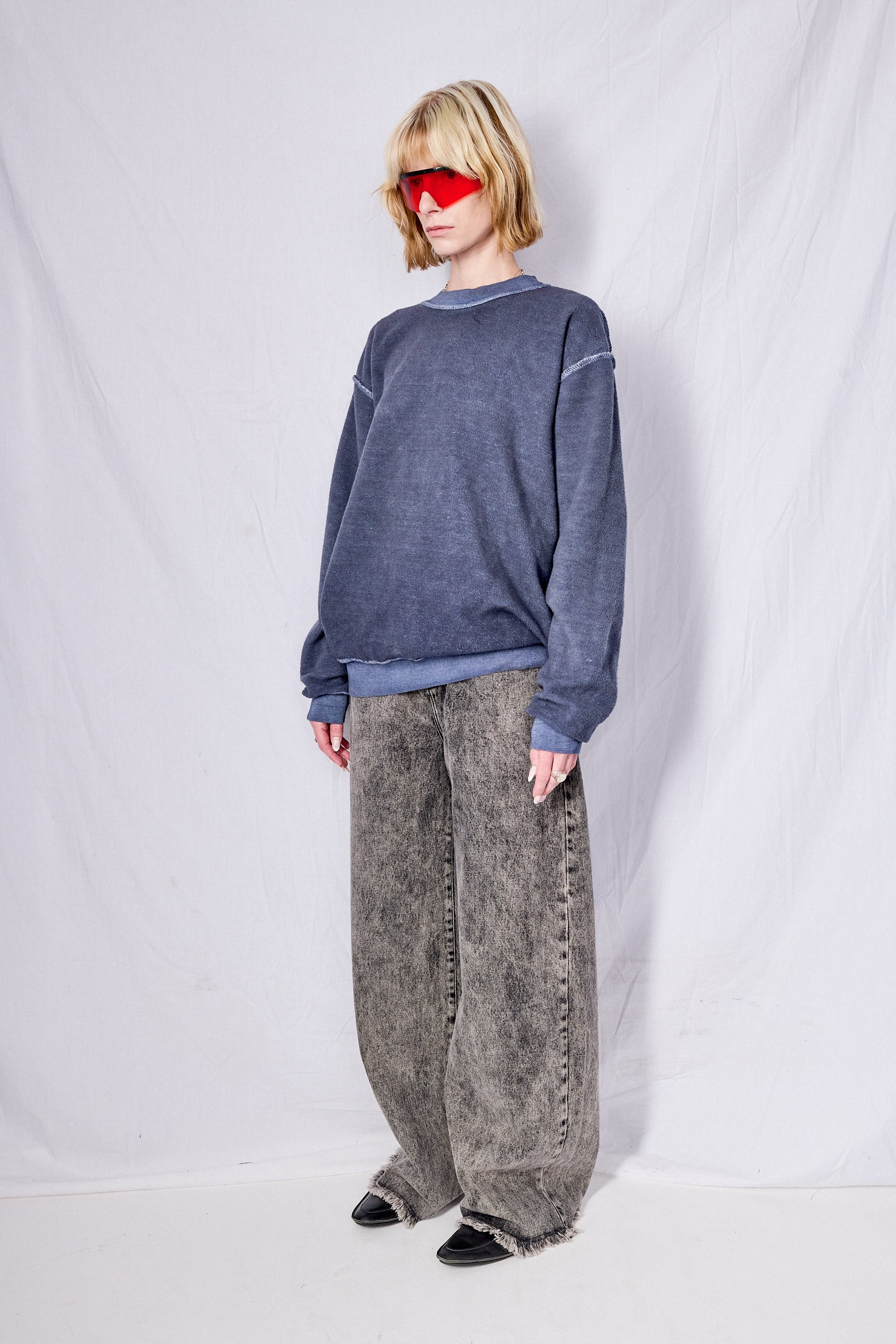 Blue Reversed Sweatshirt - Image 6