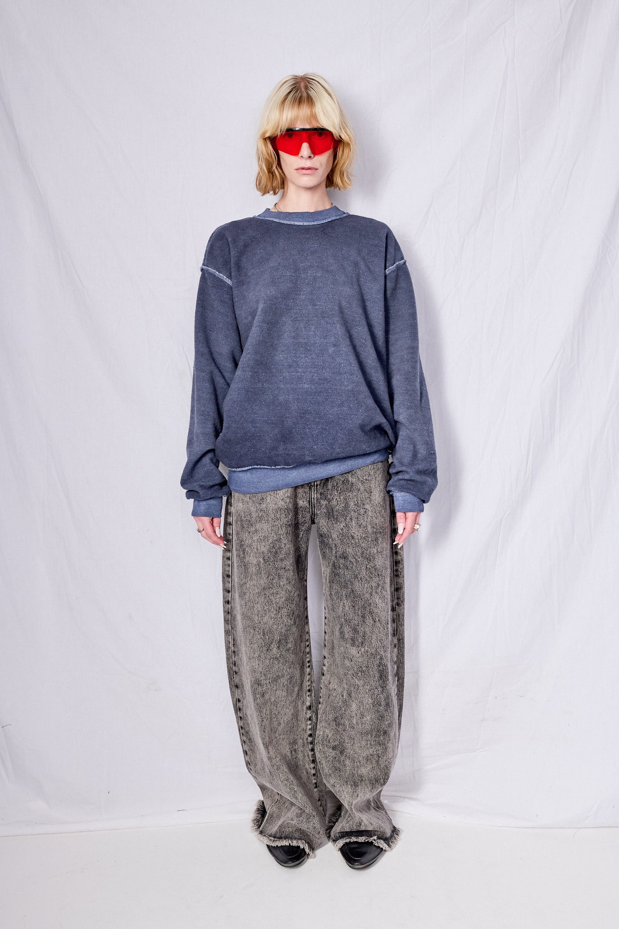 Blue Reversed Sweatshirt - Image 7