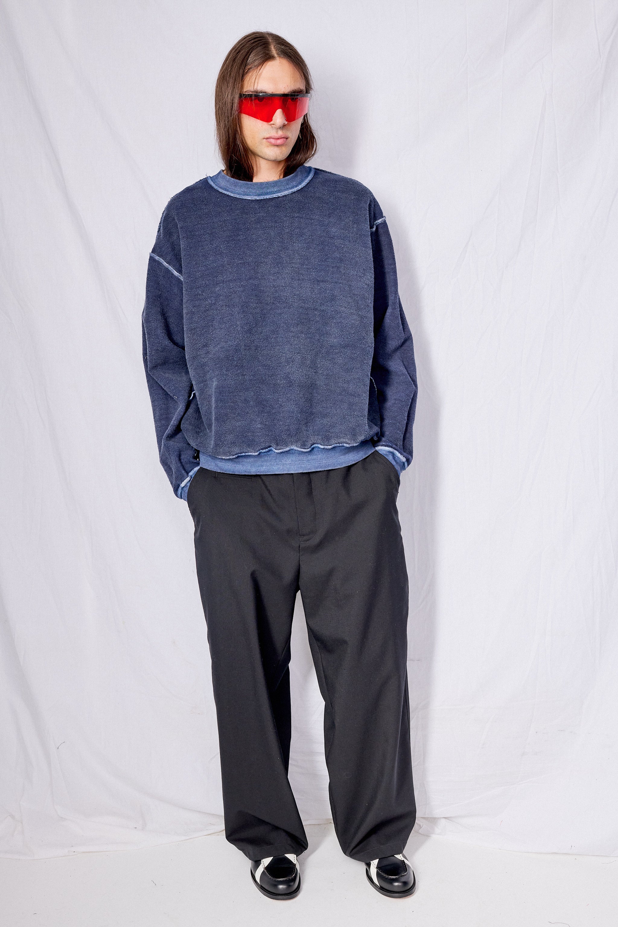 Blue Reversed Sweatshirt - Image 9