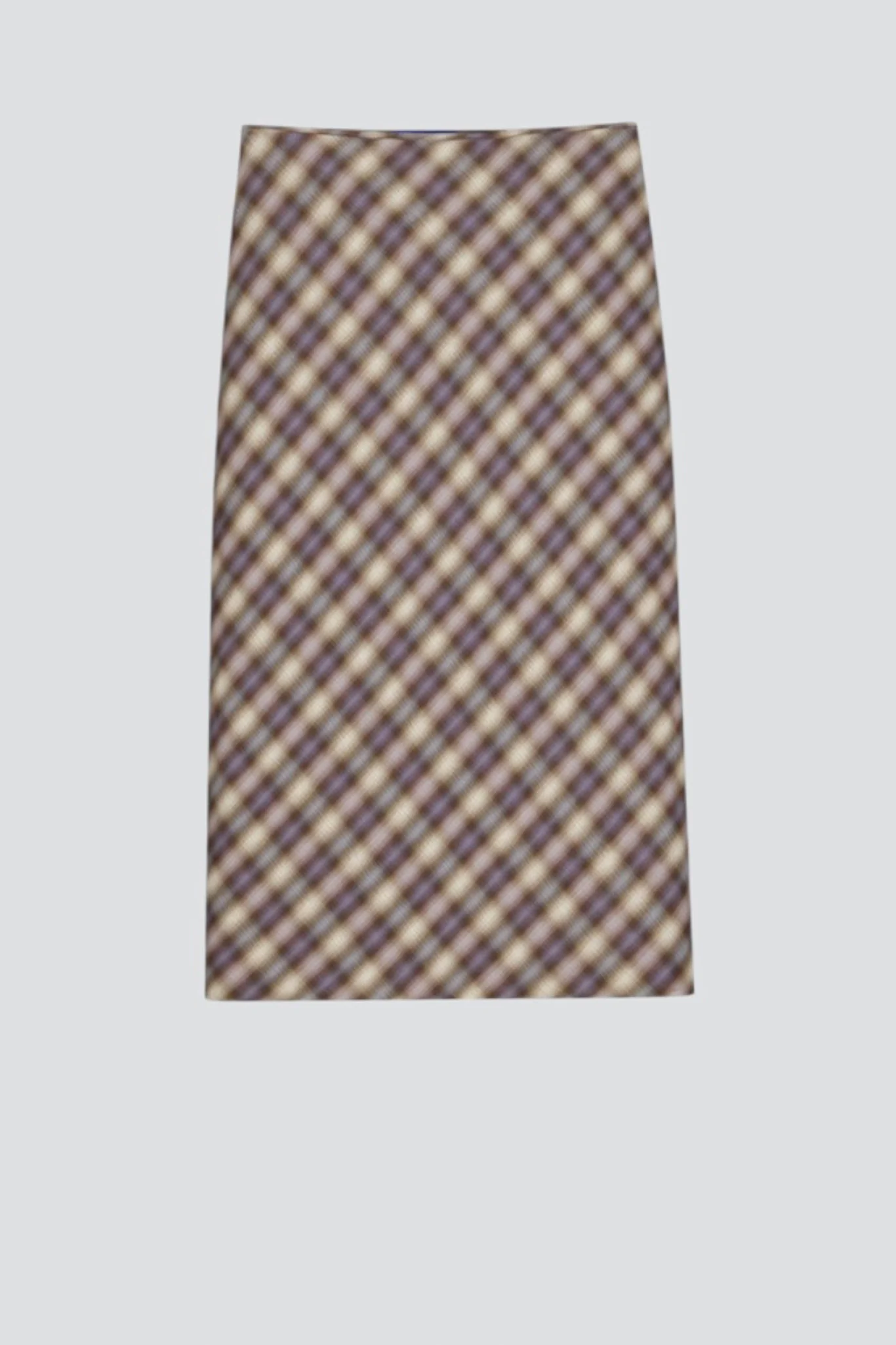 Blur Check Enmesh Skirt