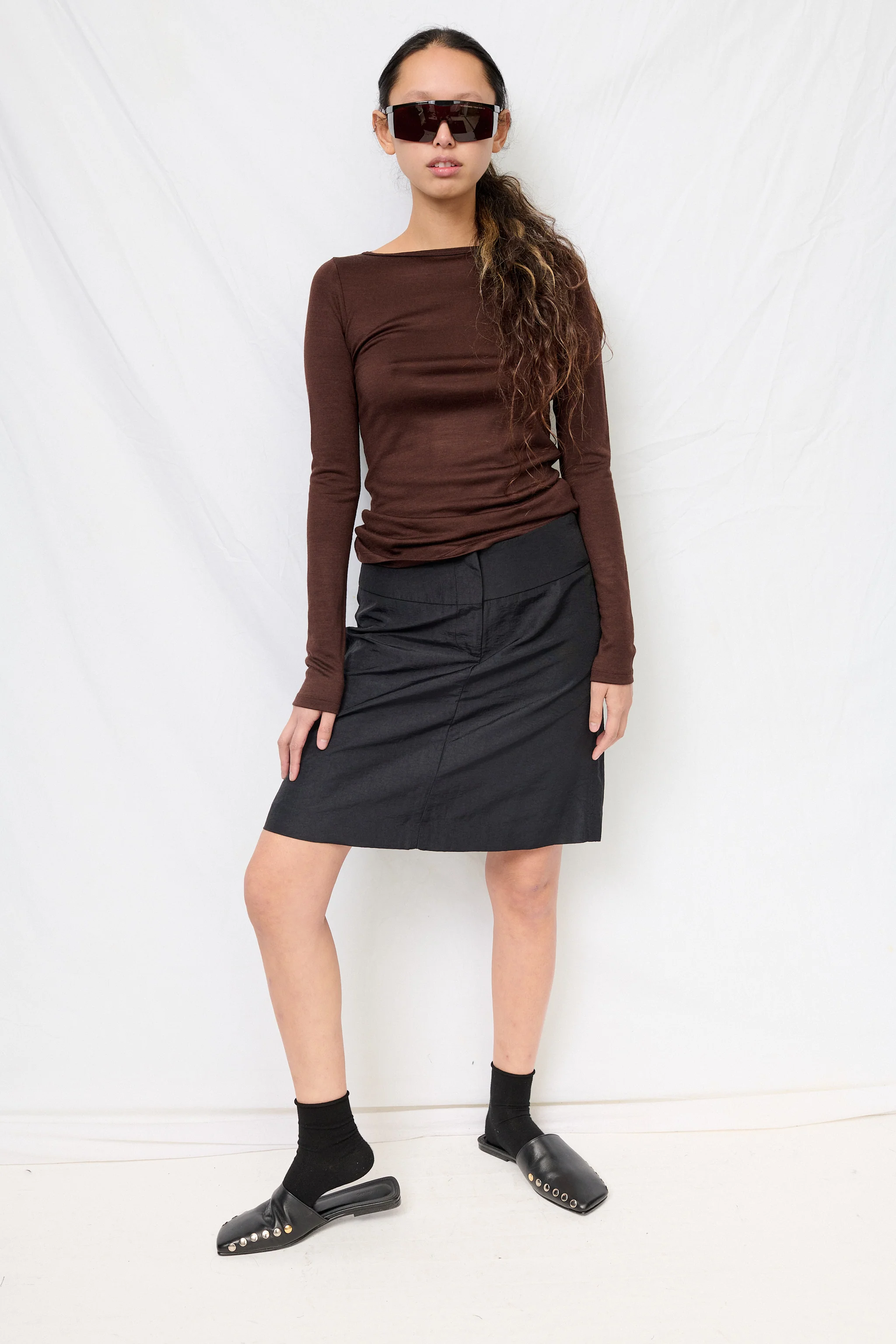 Brown Connection Wool Top - Image 2