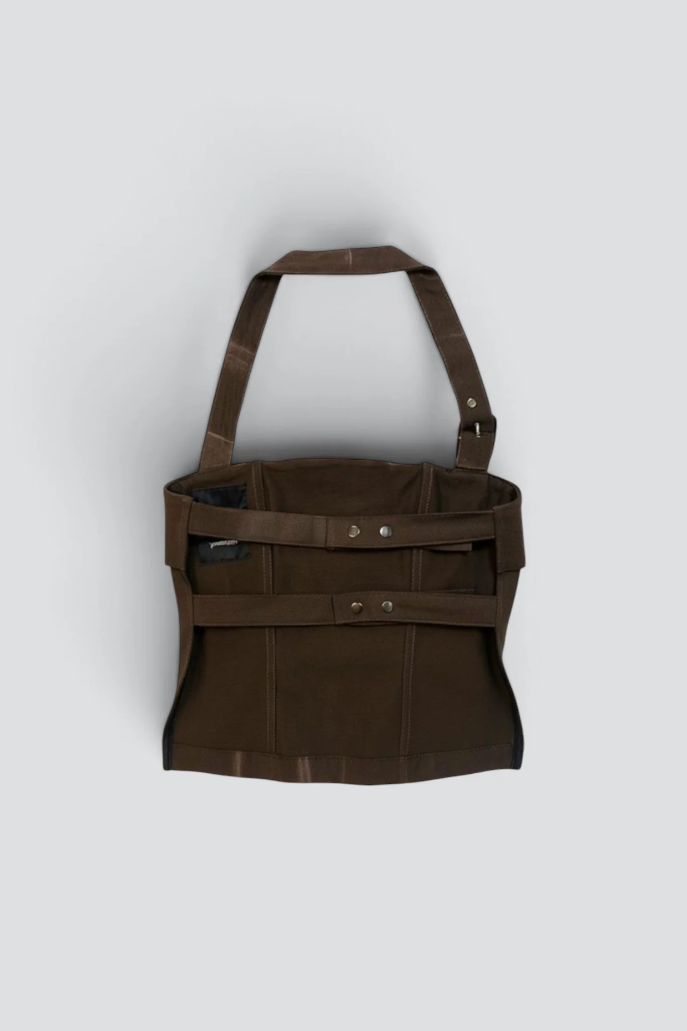 Brown Denim Strap Halter Top - Image 5