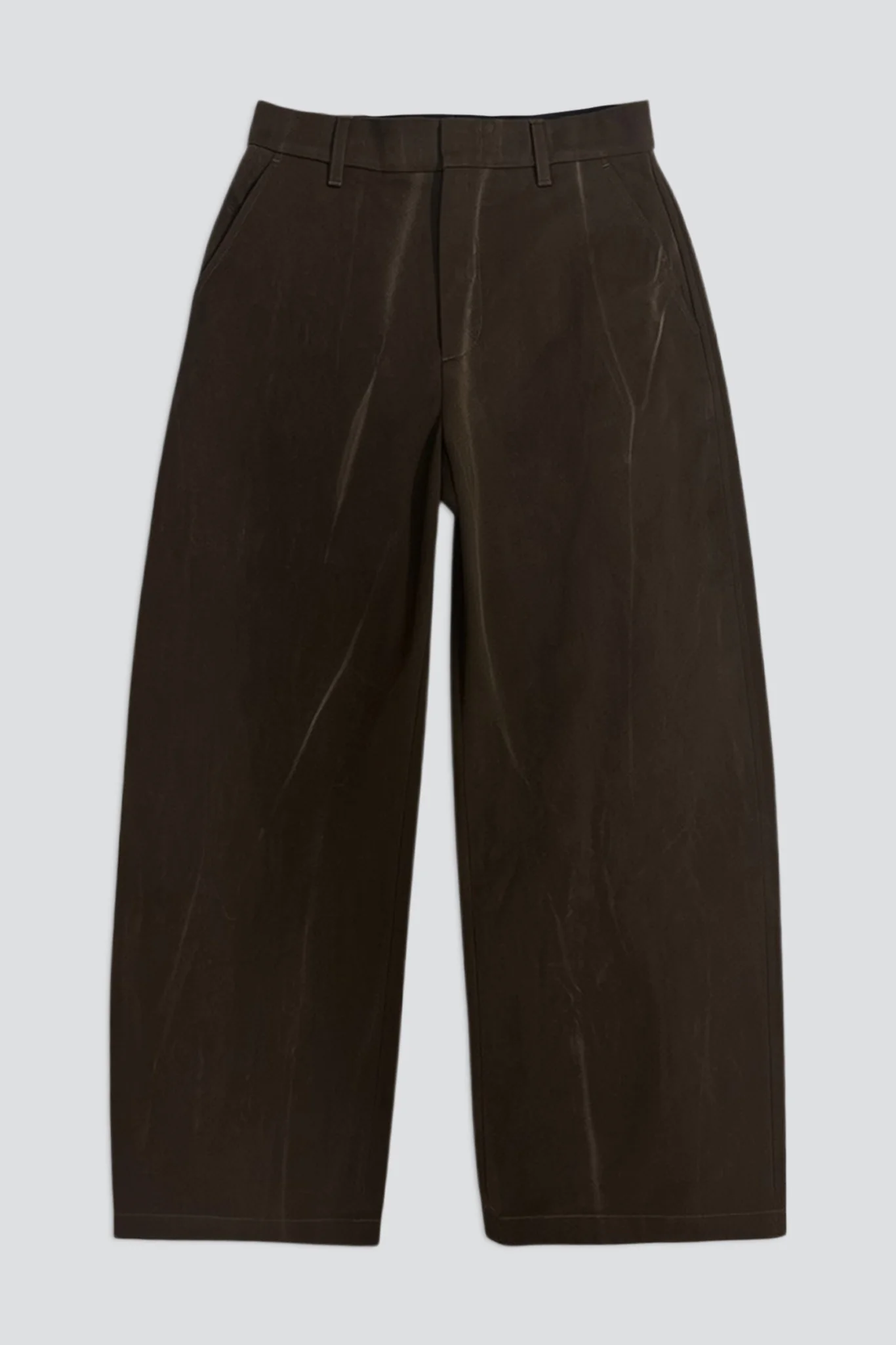 Brown Denim Volume Pant - Image 3