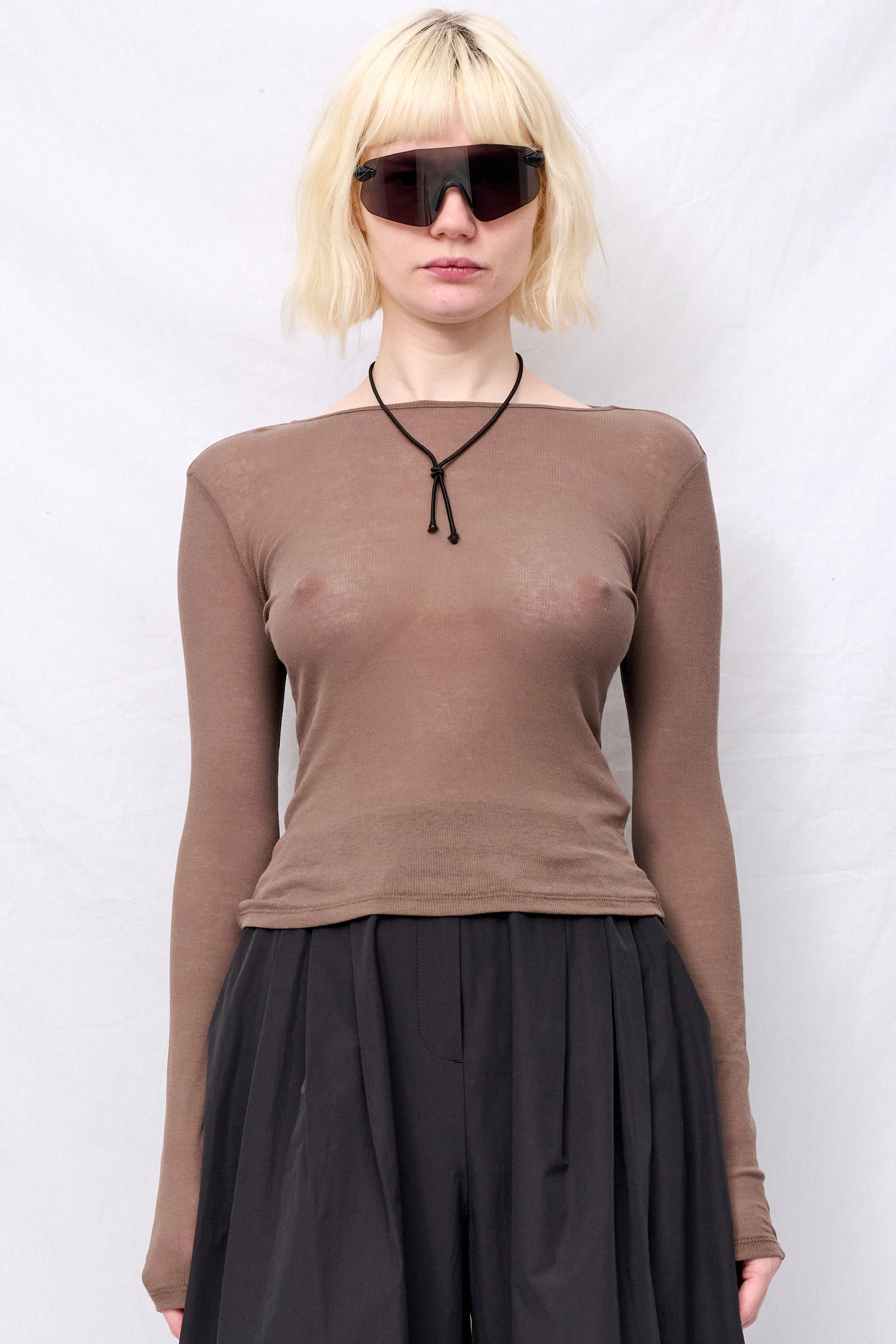 Brown Round T-Shirt