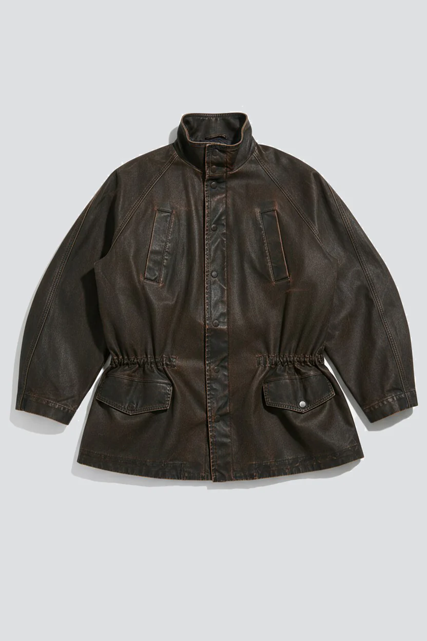 Brown Washed Vegas 4 Pockets Jacket - Image 2