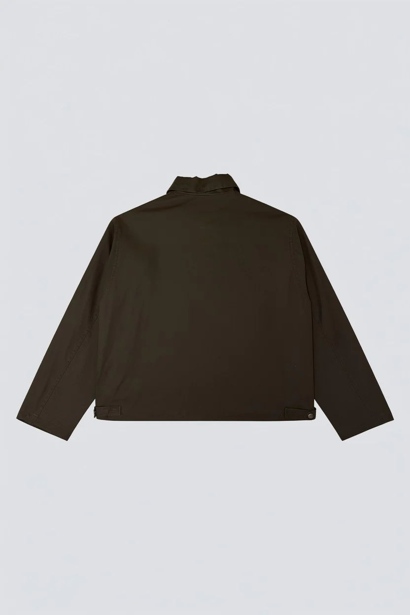Brown Wax Pocket Zip Jacket - Image 7