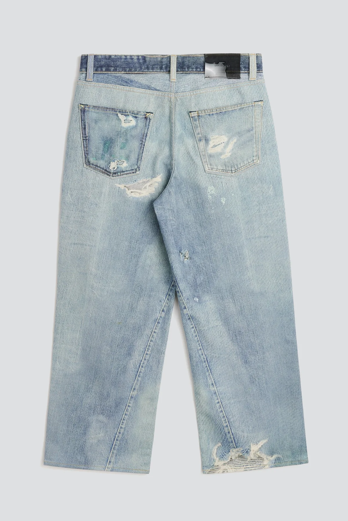 Digital Denim Print Full Cut Pant - Image 12