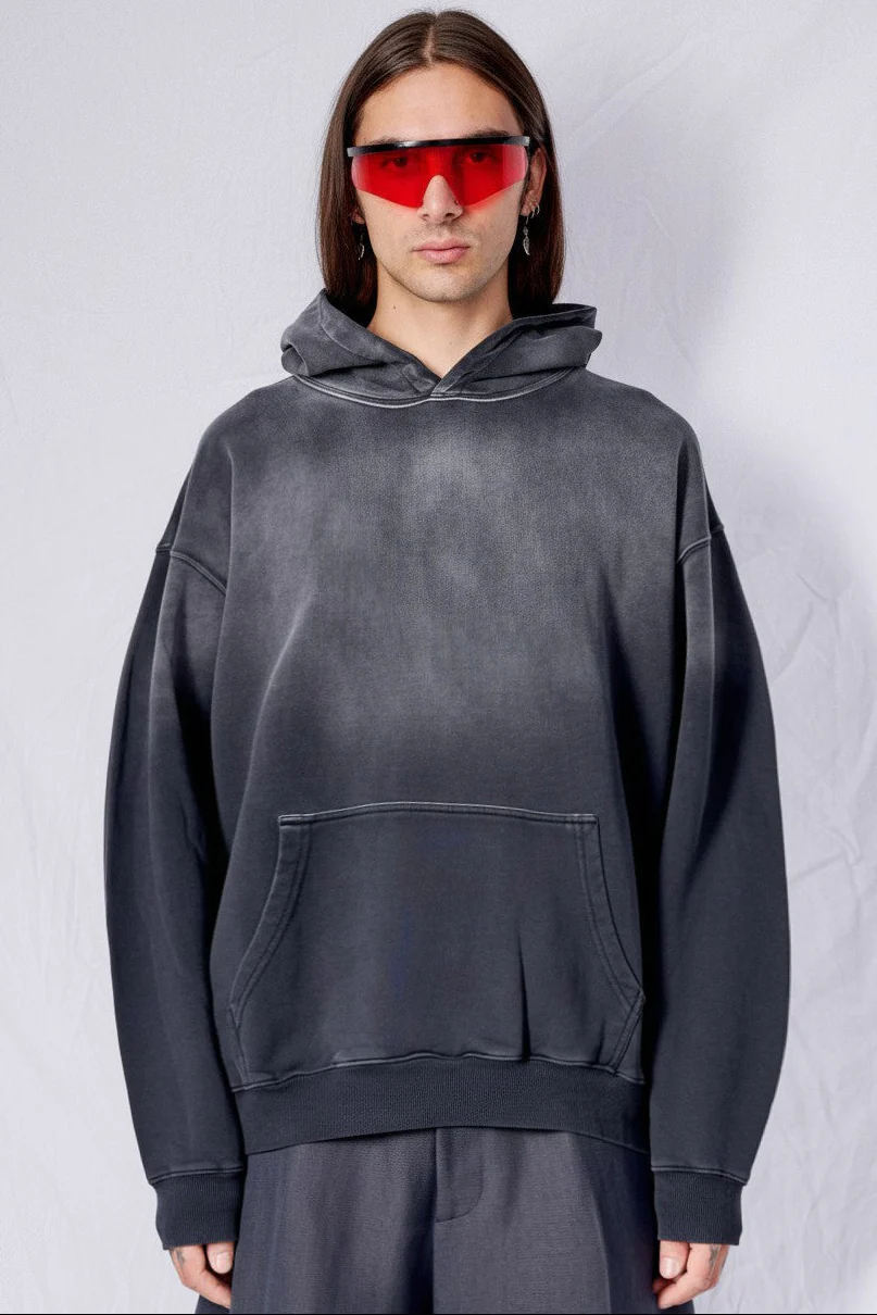 Faded Black Hoodie