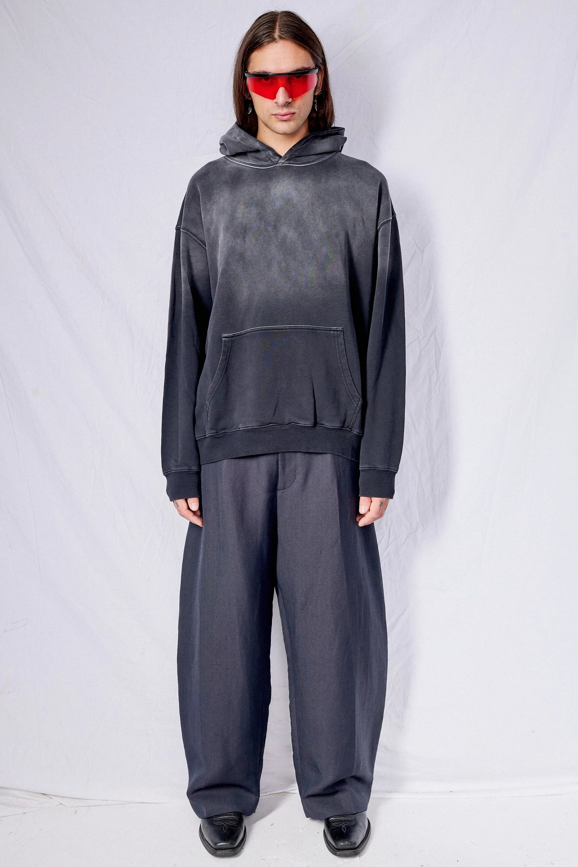 Faded Black Hoodie - Image 4