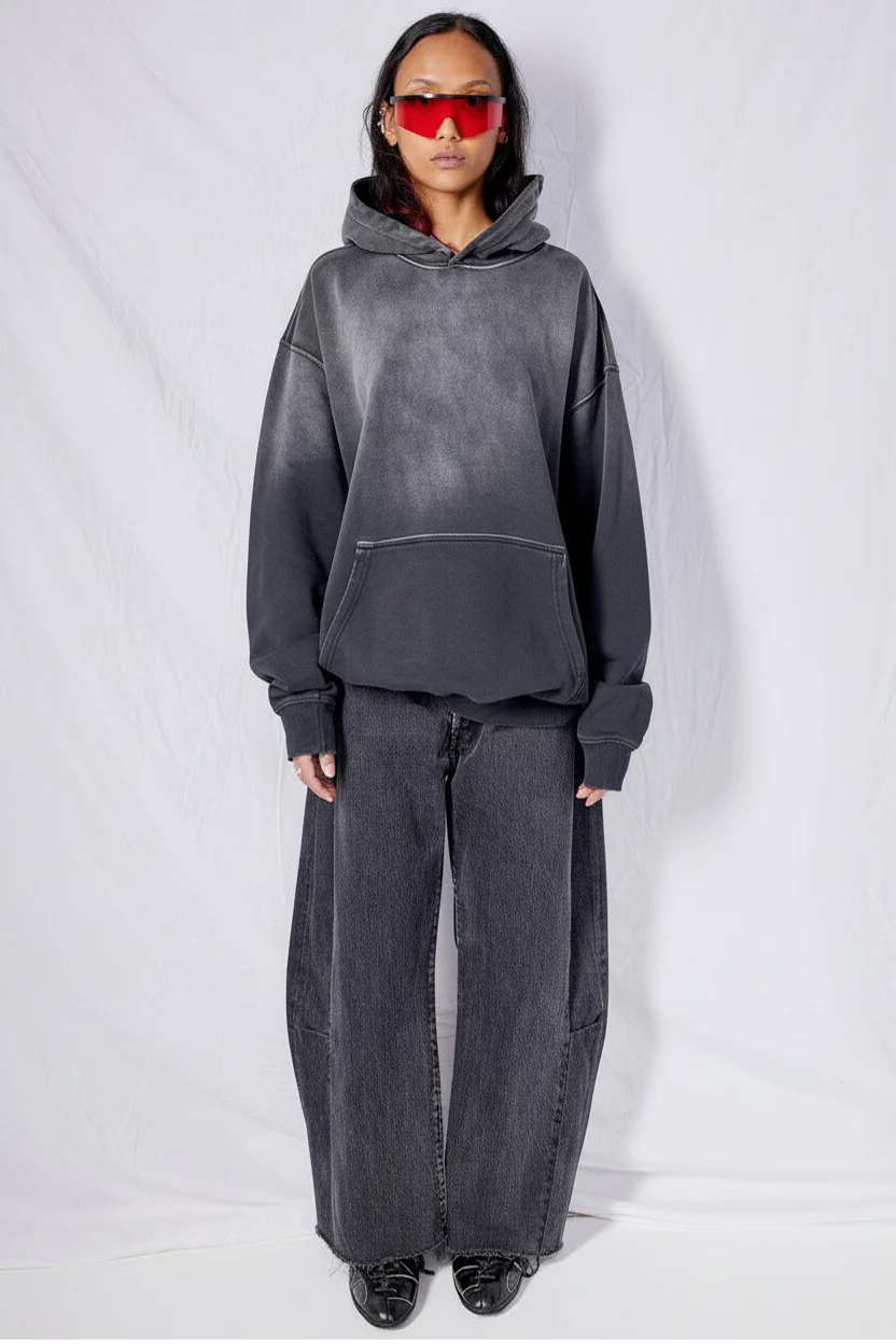 Faded Black Hoodie - Image 6