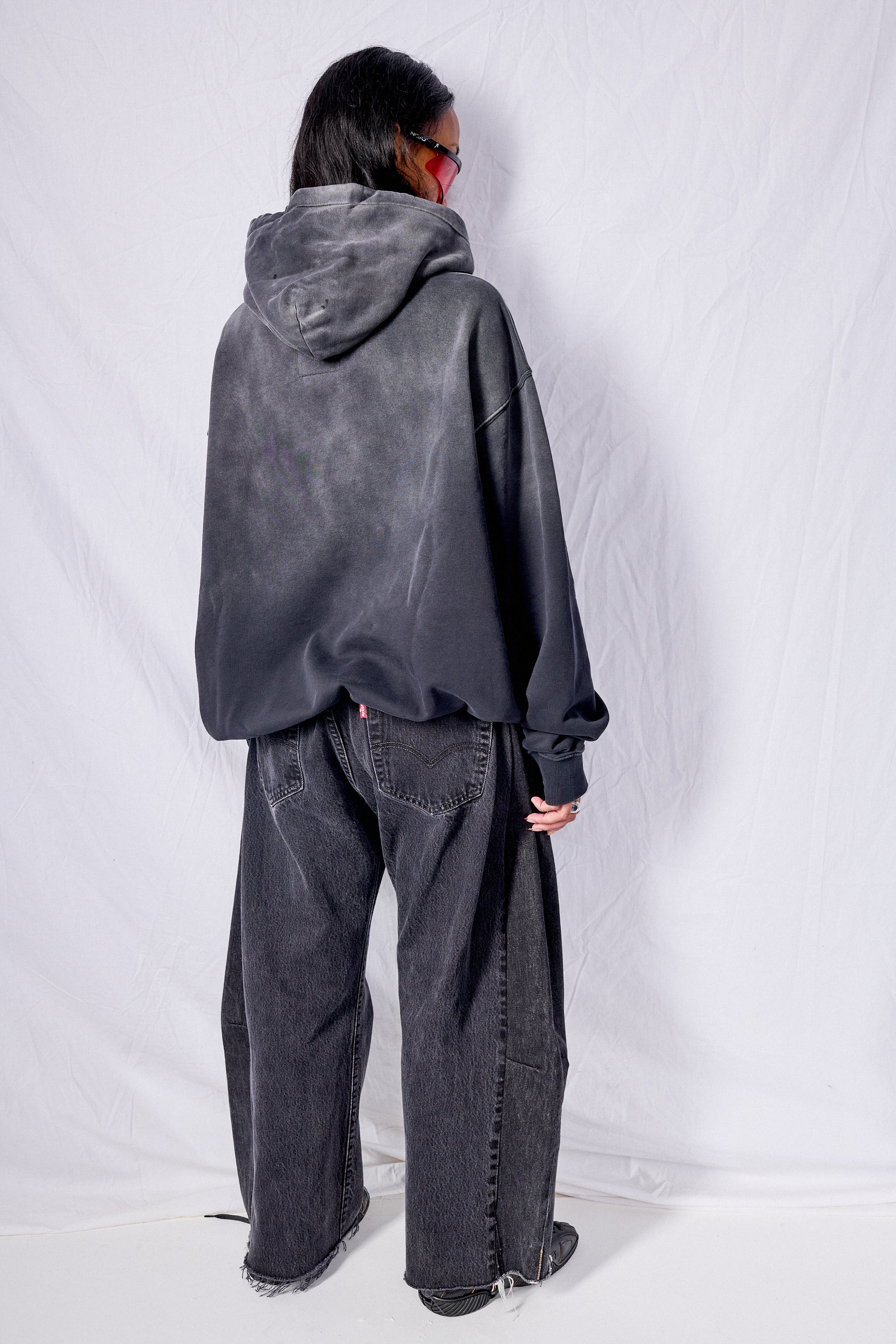 Faded Black Hoodie - Image 8
