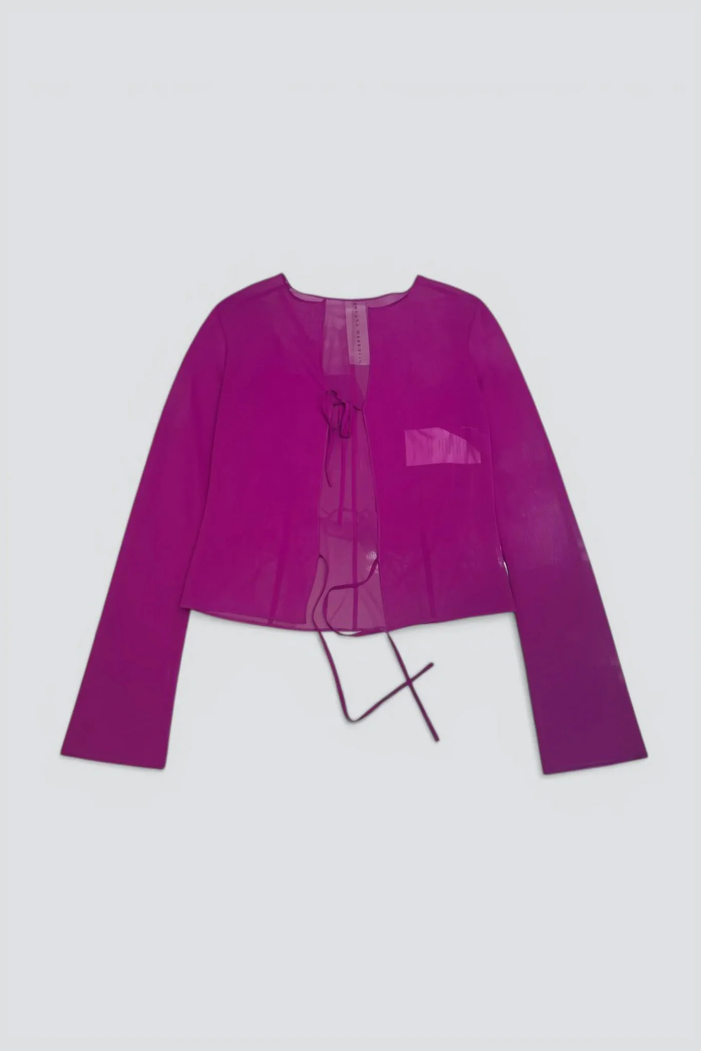 Fuchsia Silk Blouse - Image 2