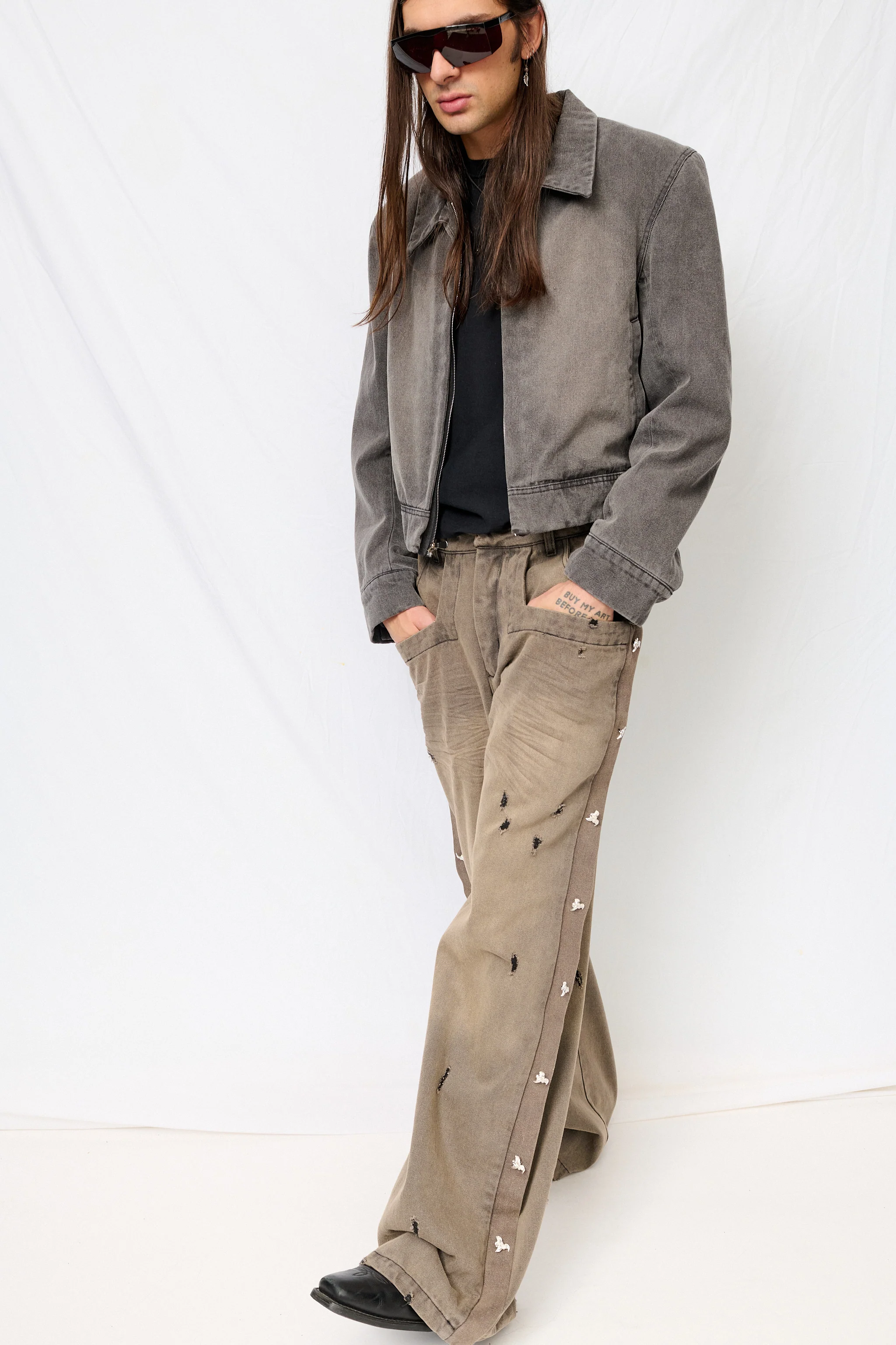 Gray Clasica Jacket
