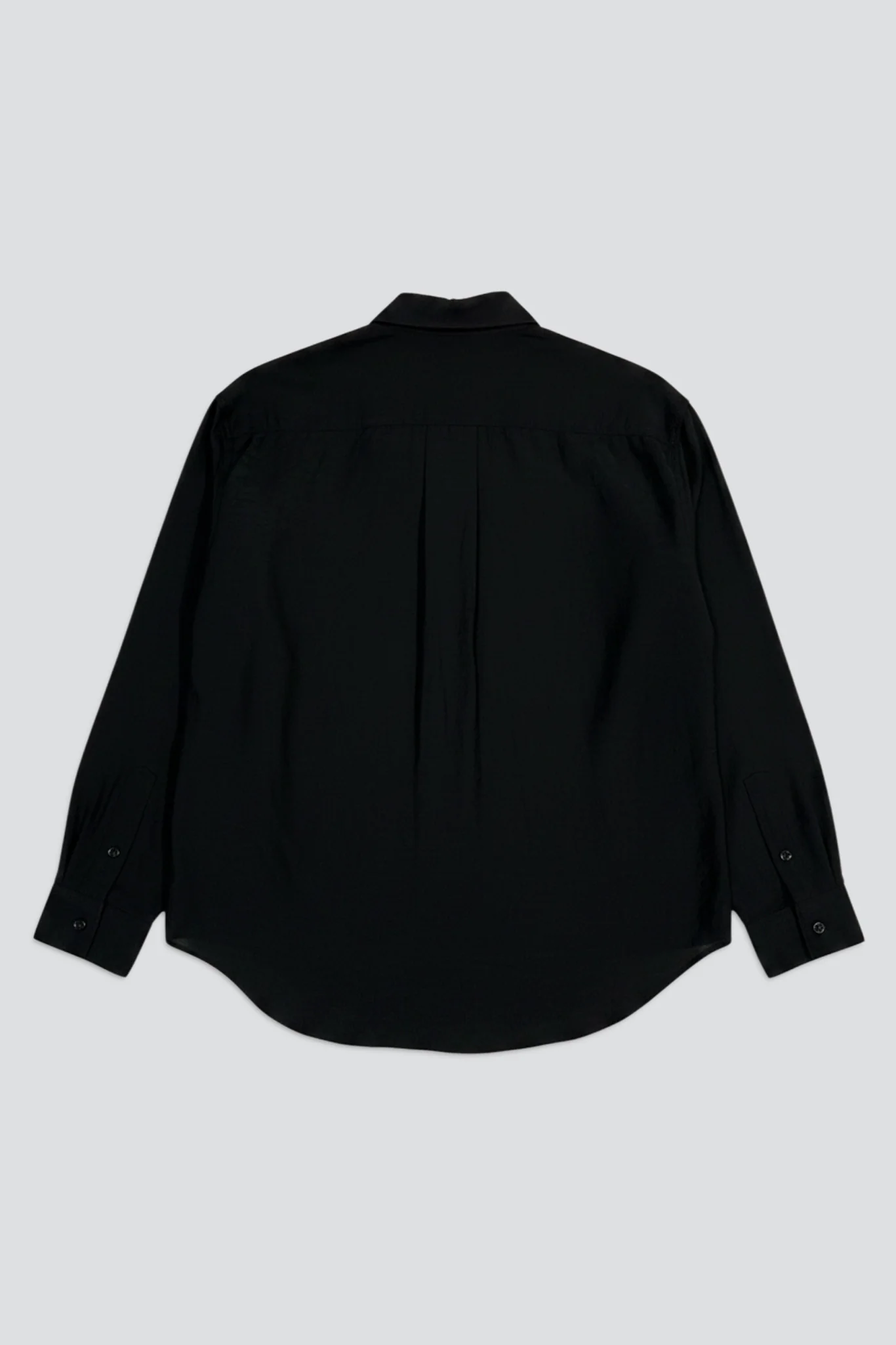 Black Rayon Stripe Easy Shirt - Image 3