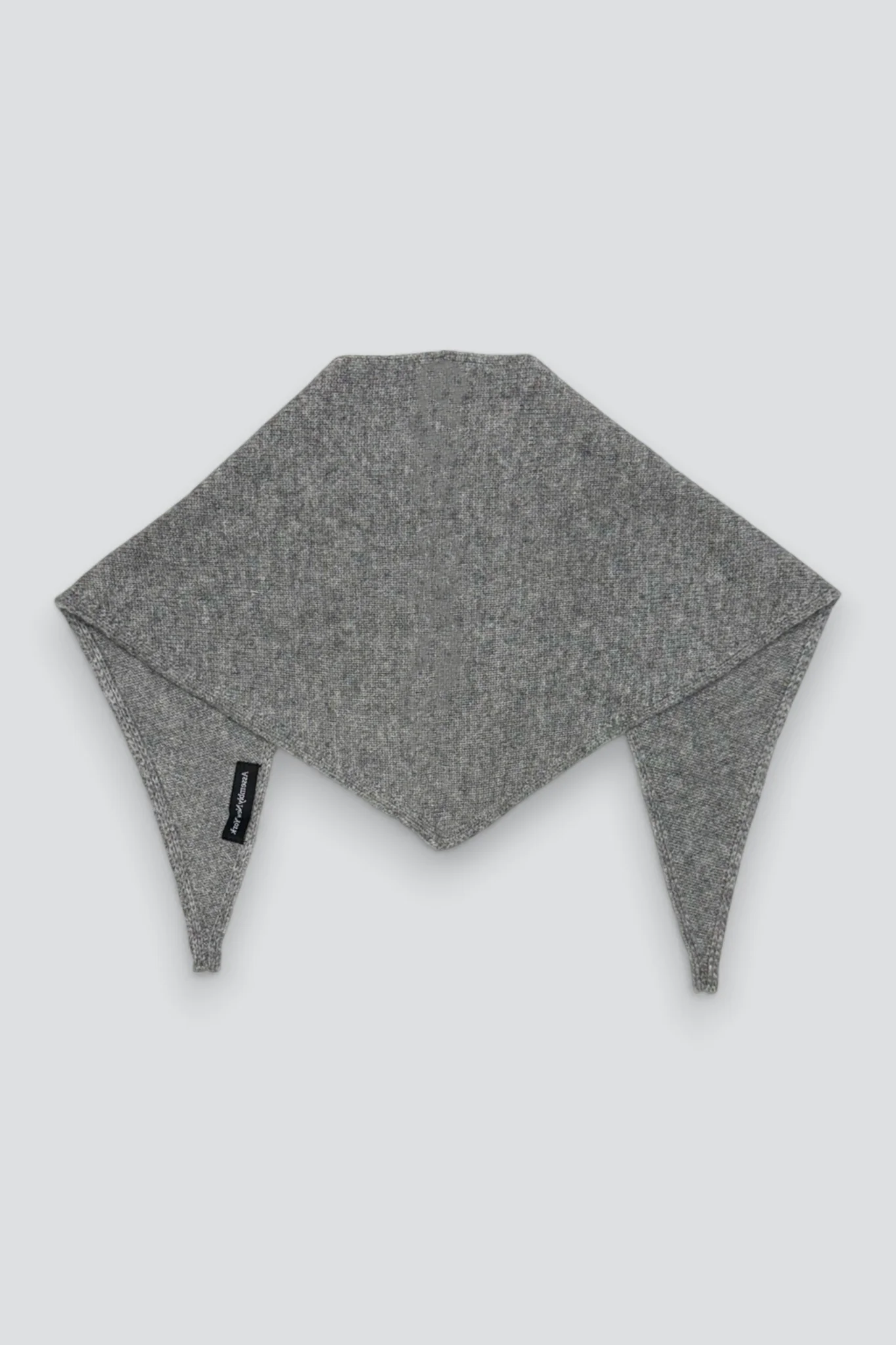 Heather Grey Triangle Scarf - Image 3