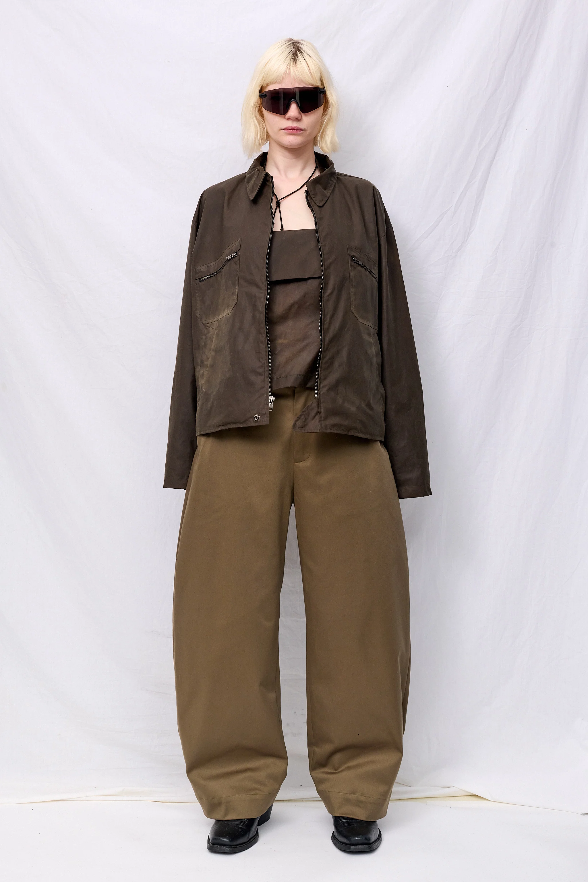Khaki Volume Pant - Image 2