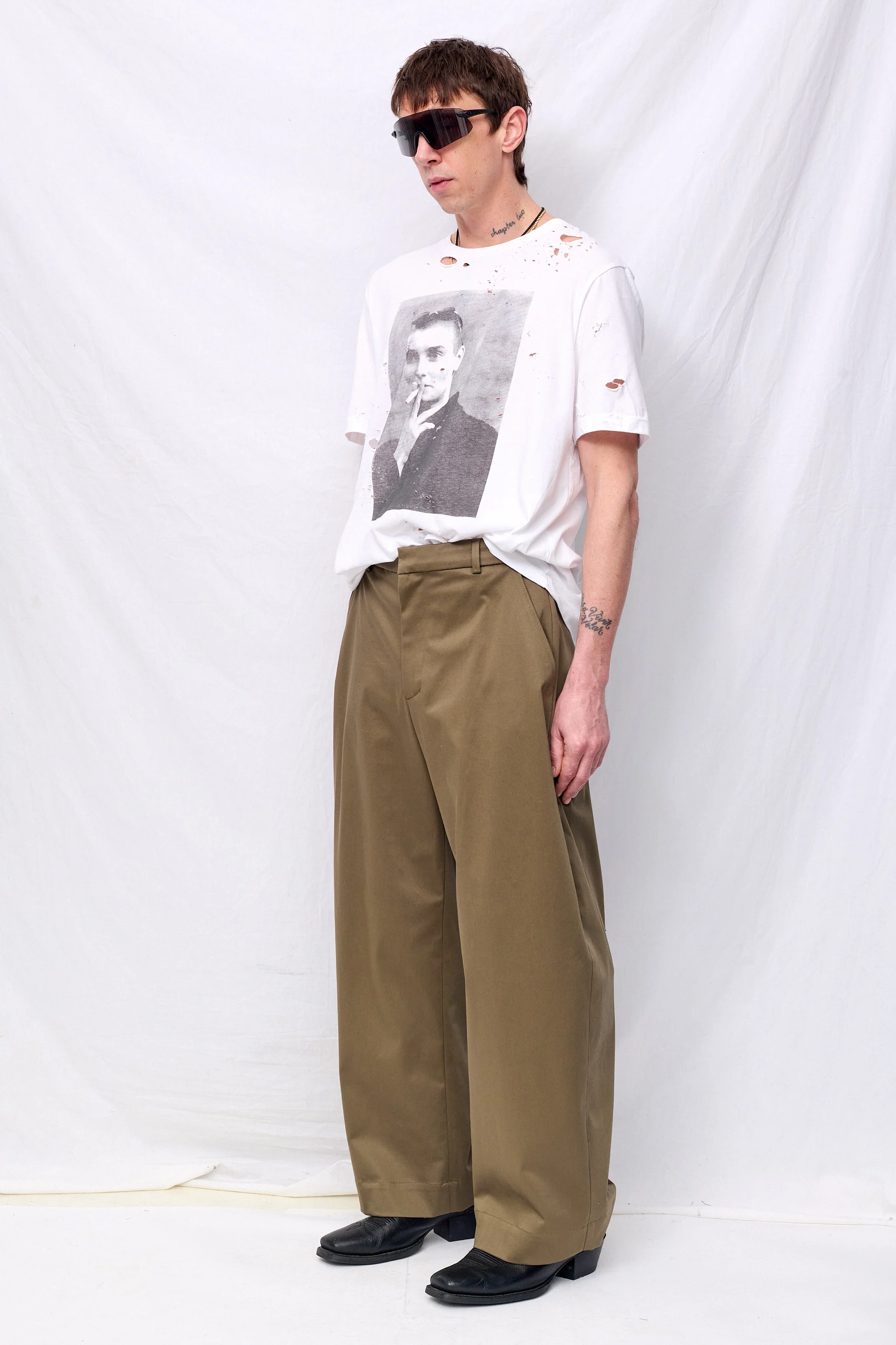 Khaki Volume Pant - Image 3