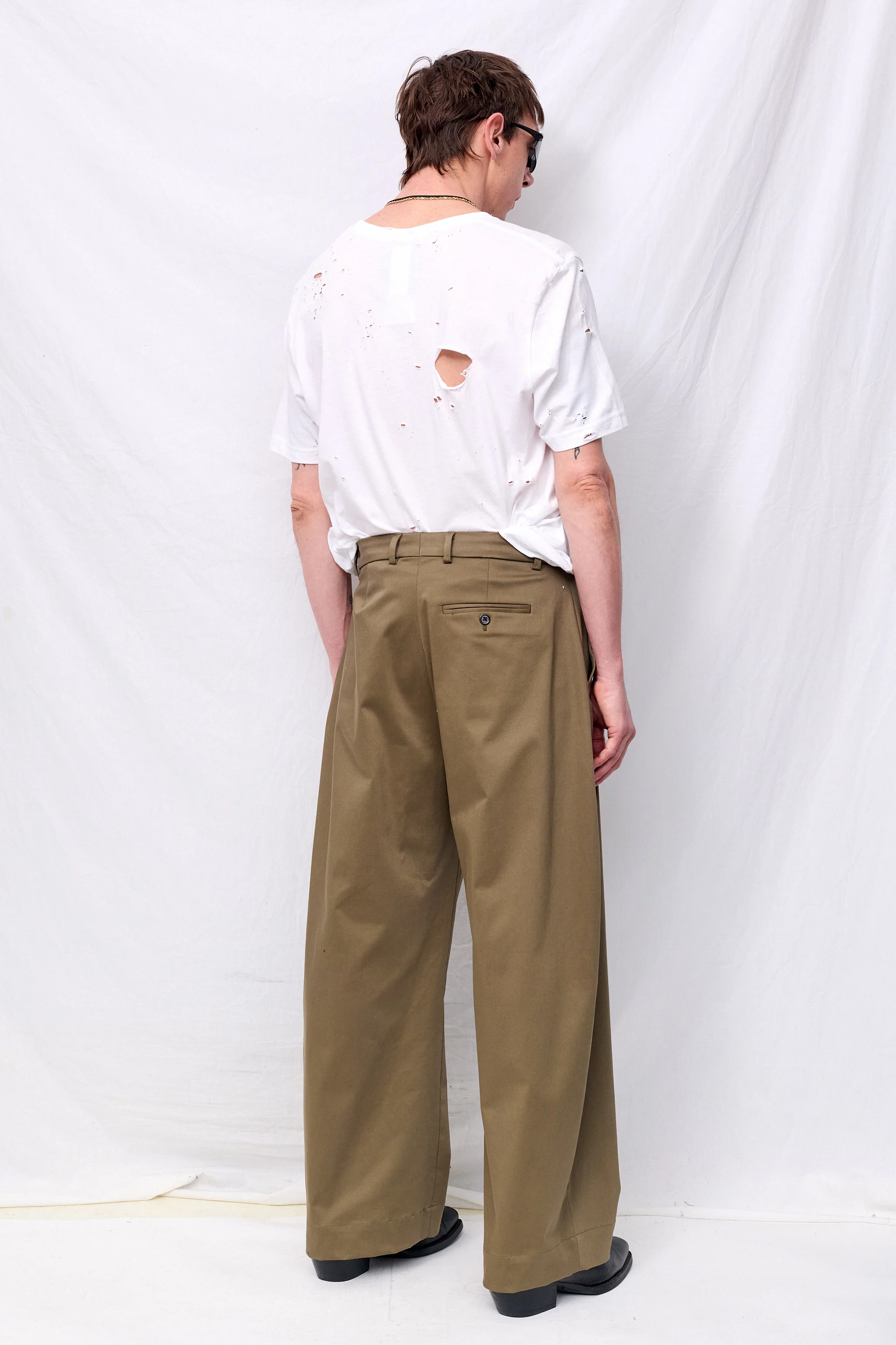 Khaki Volume Pant - Image 6
