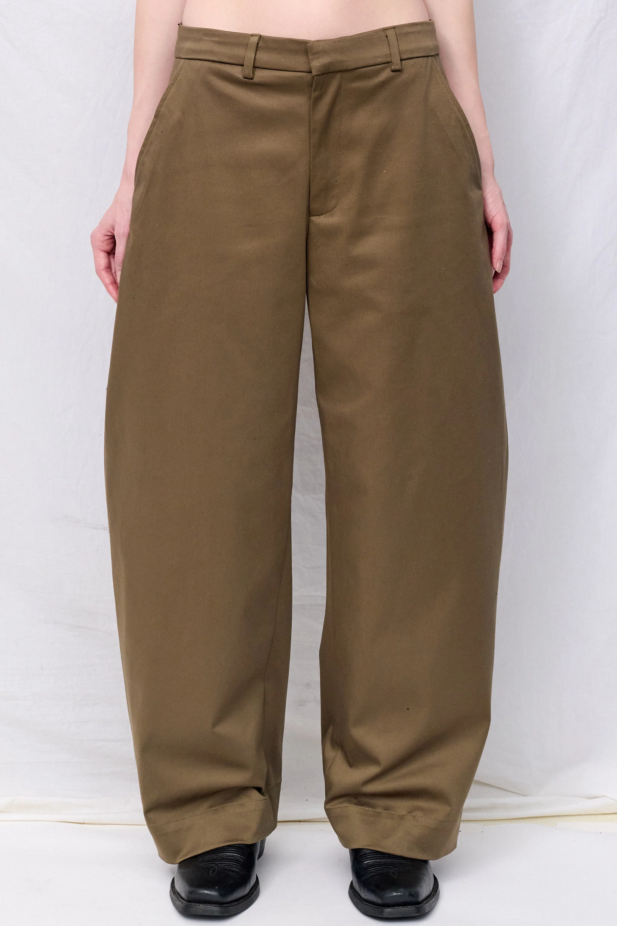 Khaki Volume Pant - Image 9