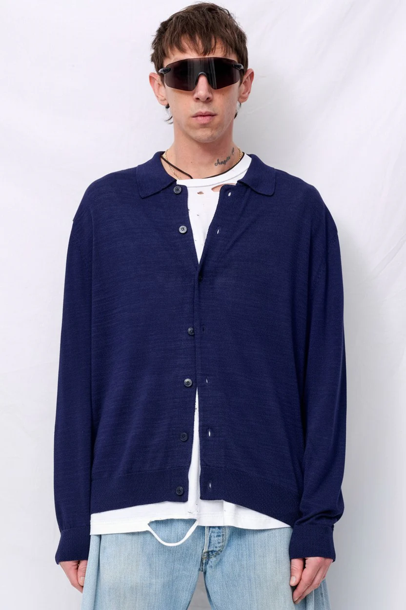 Navy Rat Pack Cardigan
