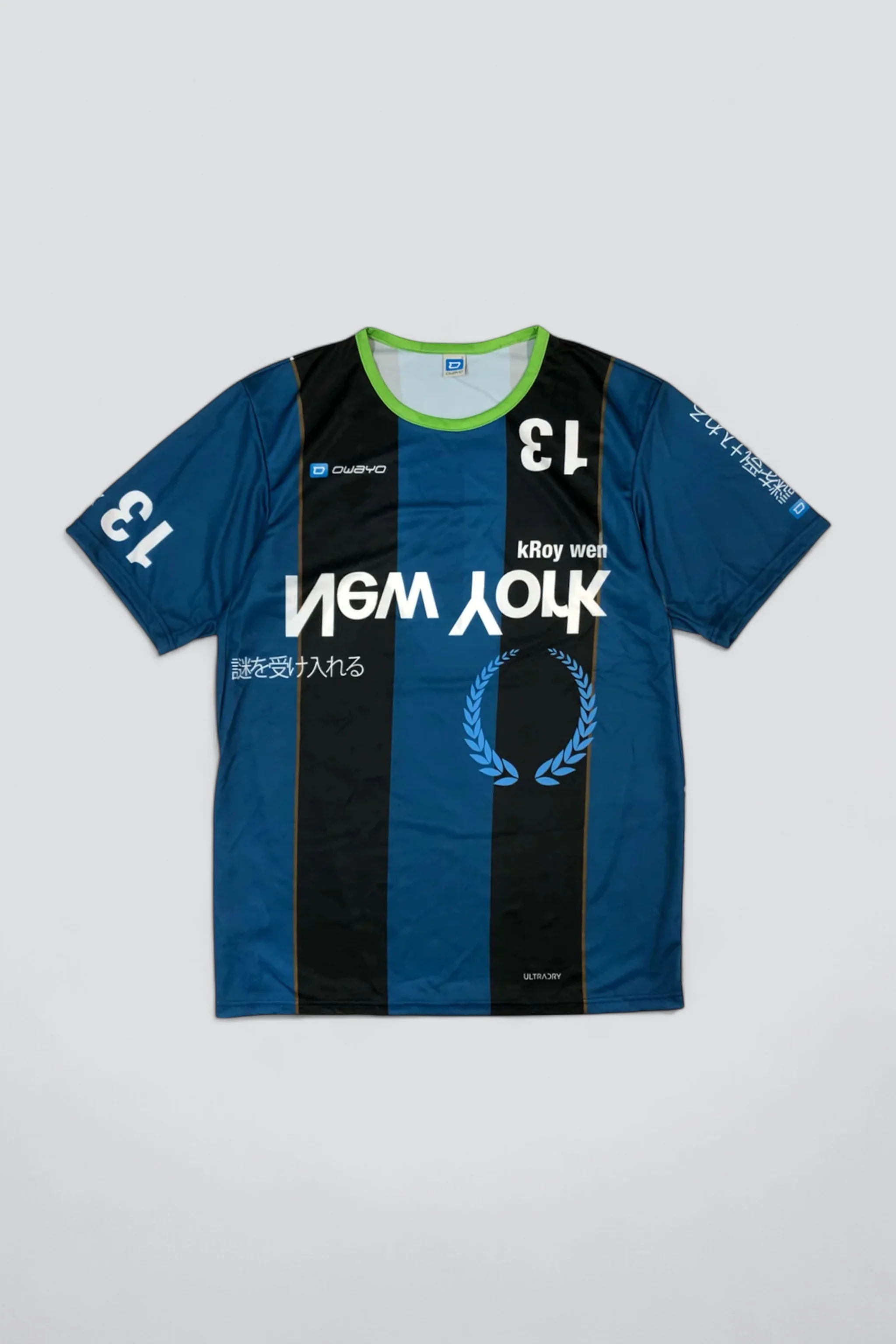 New York Logo Striped Short Sleeve Jersey
