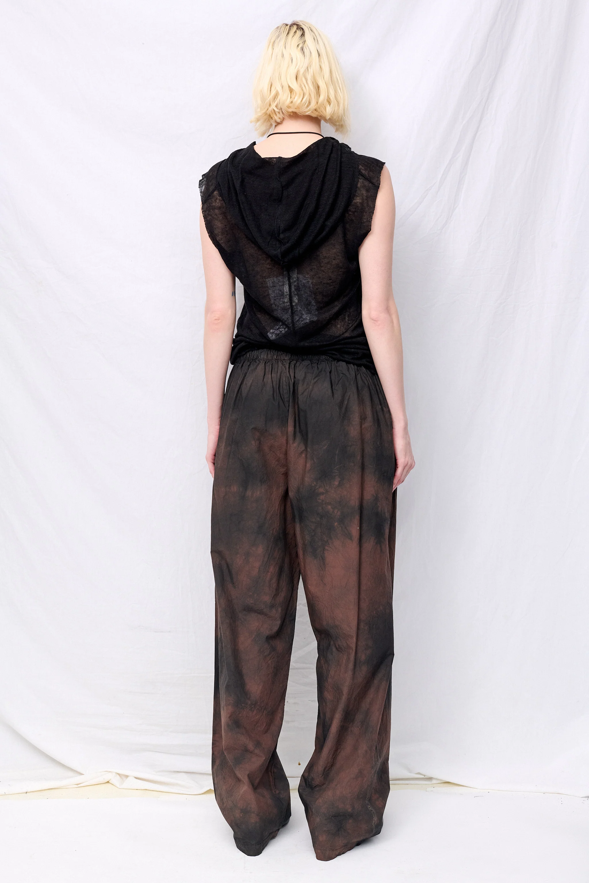 No.287 Brown/Black Poplin Flap Pocket Trousers - Image 5