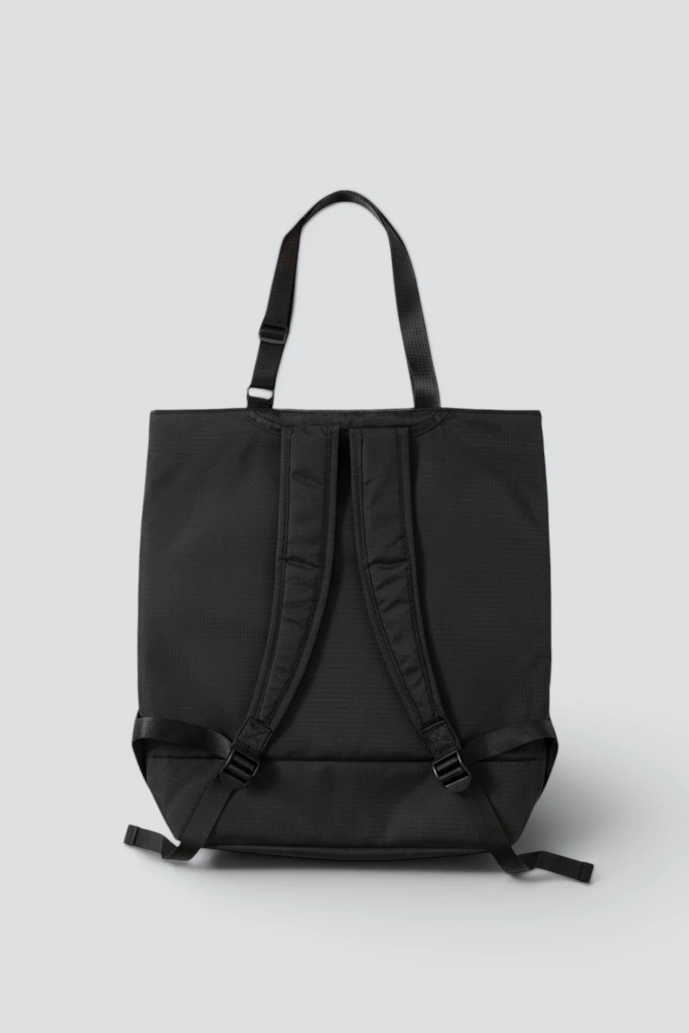 Black Ripstop Convertible Tote - Image 2