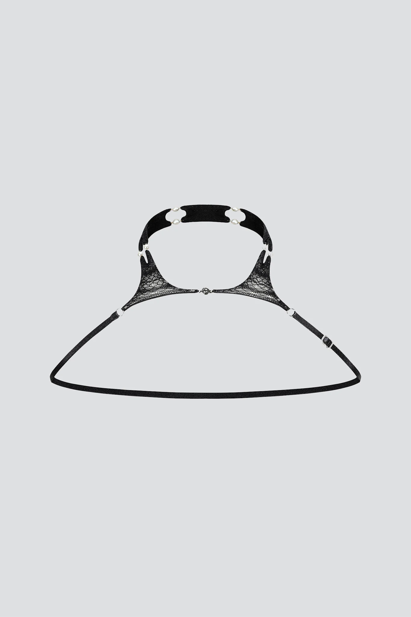 Onyx Sheer String Neck Harness