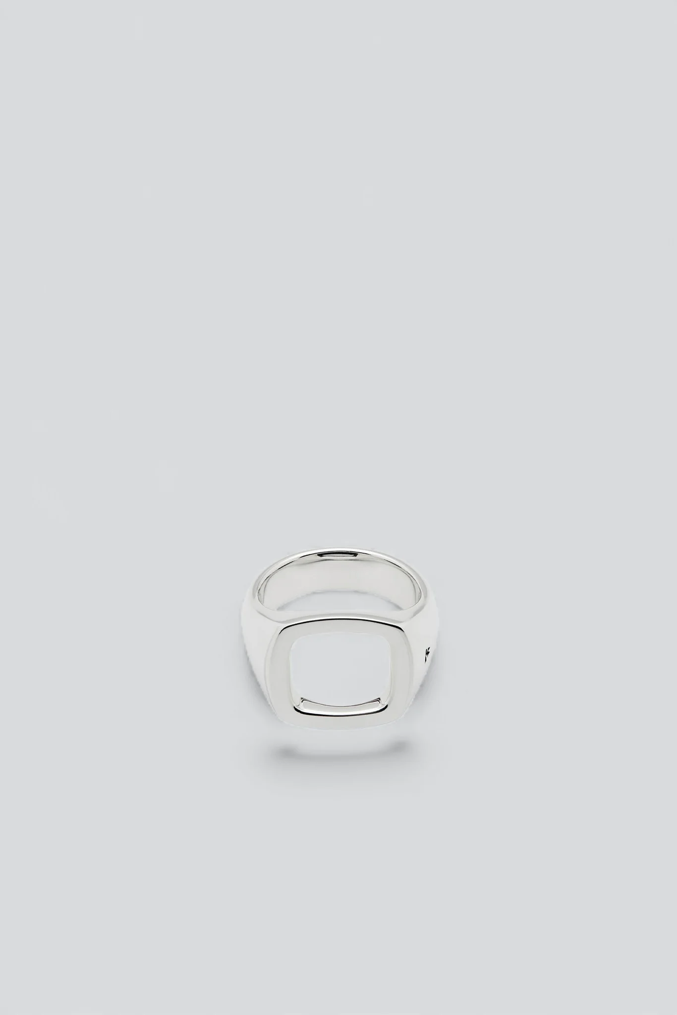 Silver Cushion Open Ring