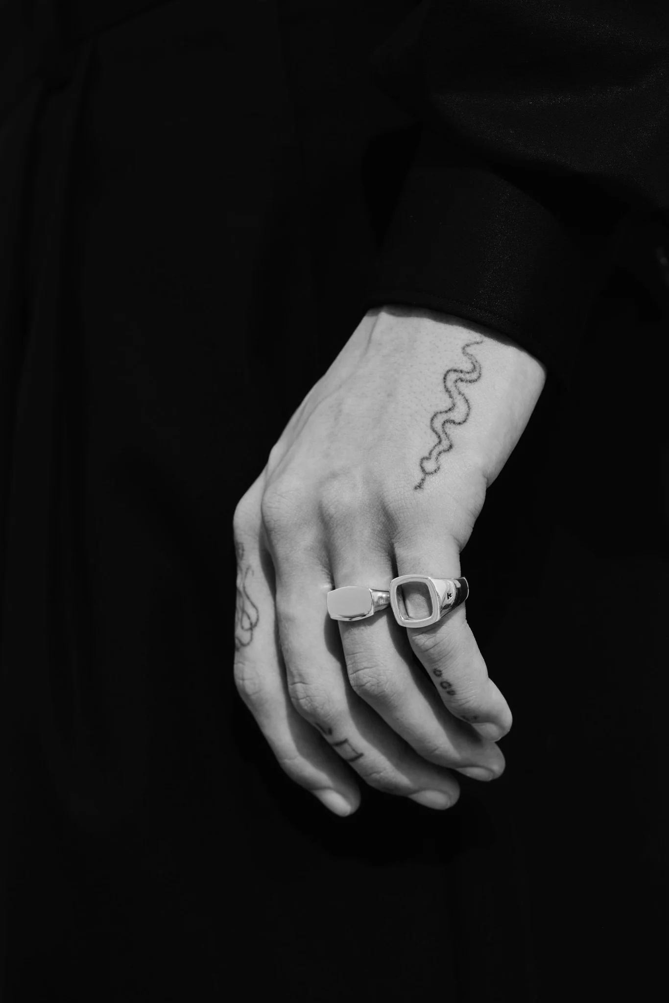 Silver Cushion Open Ring - Image 6