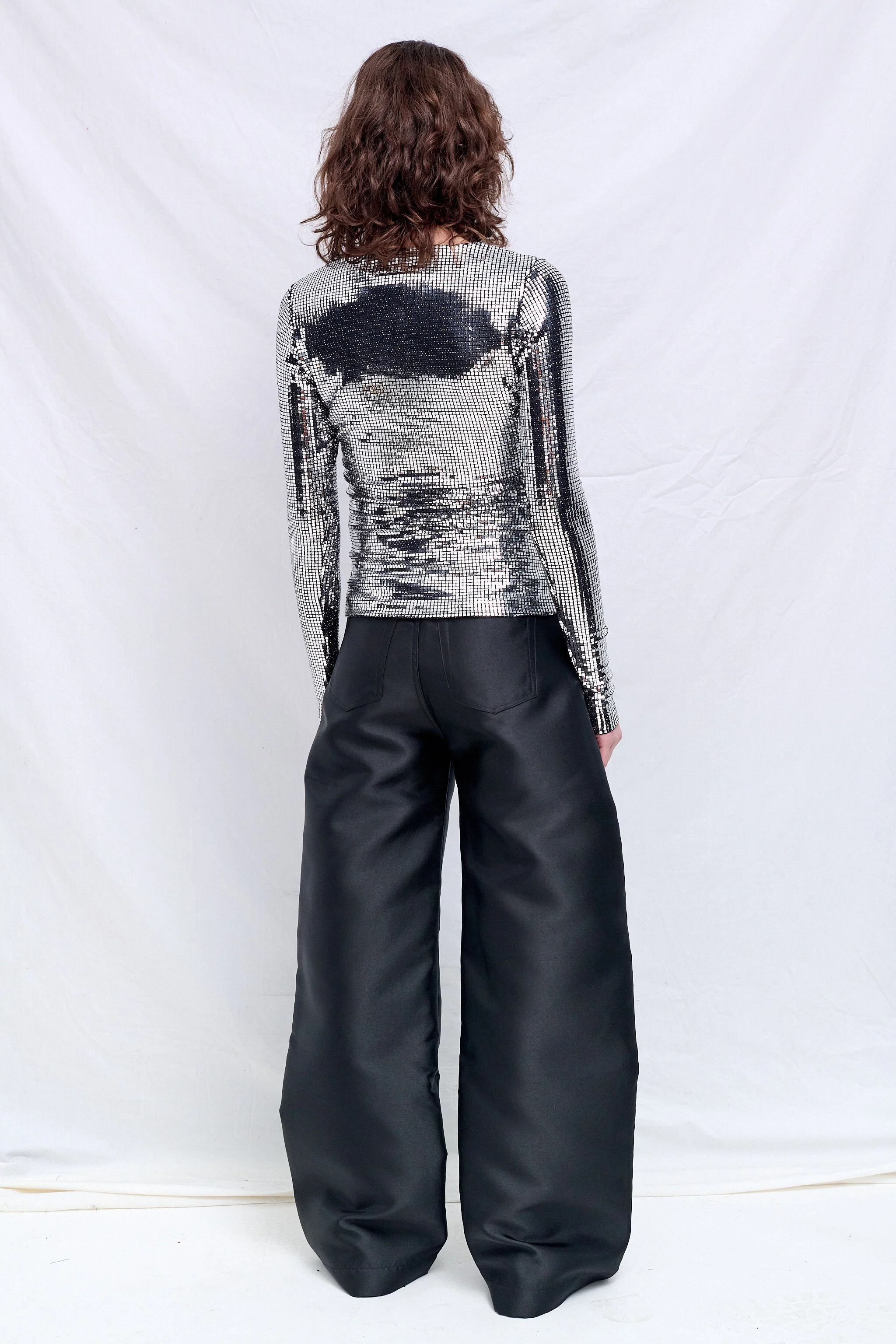 Silver Long-Sleeved Top - Image 4