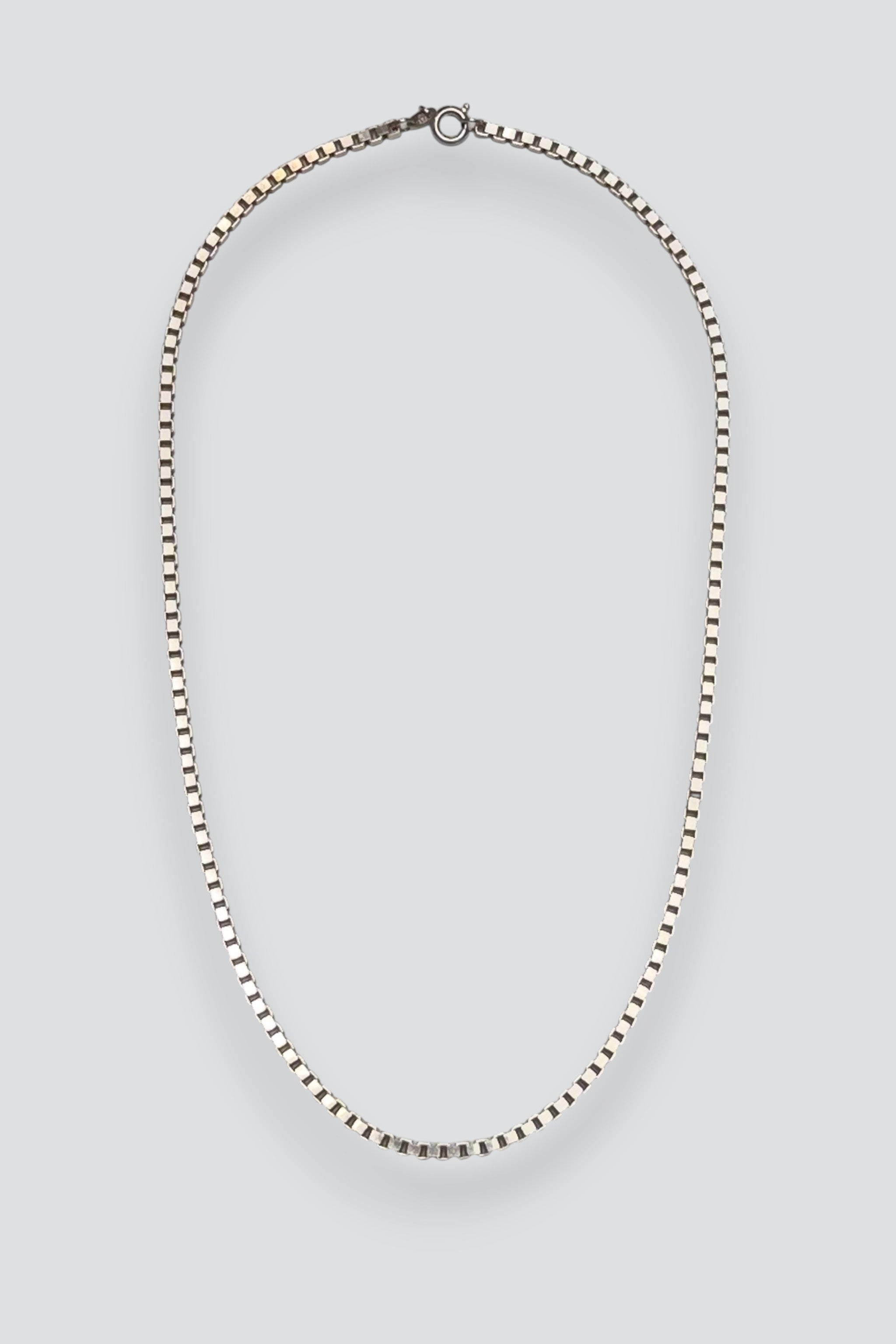 Sterling Silver Box Chain Necklace